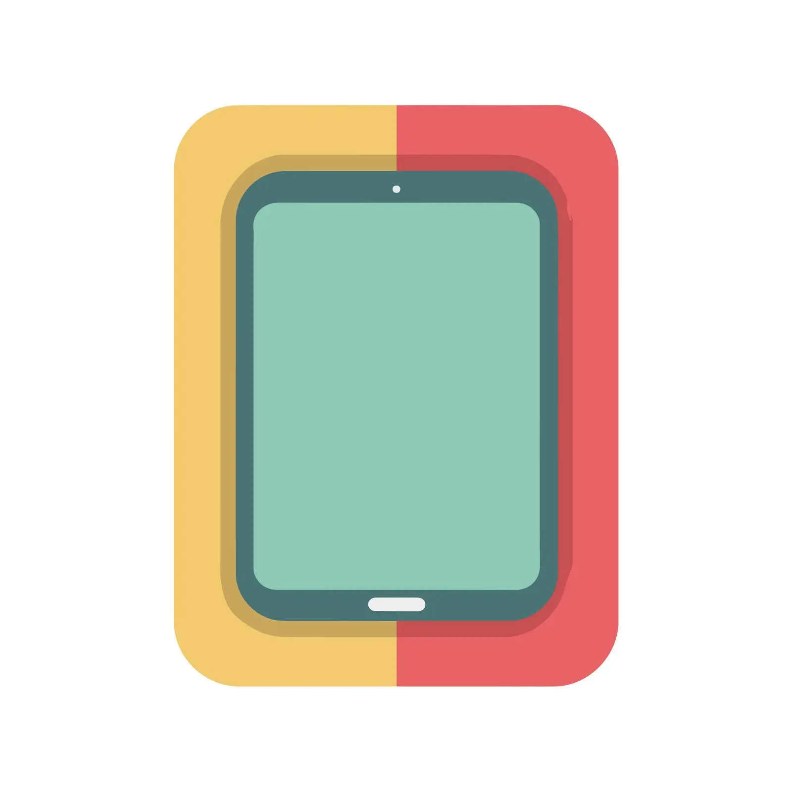 Tablet Icon in Pastel Colors — free download from Dotvec