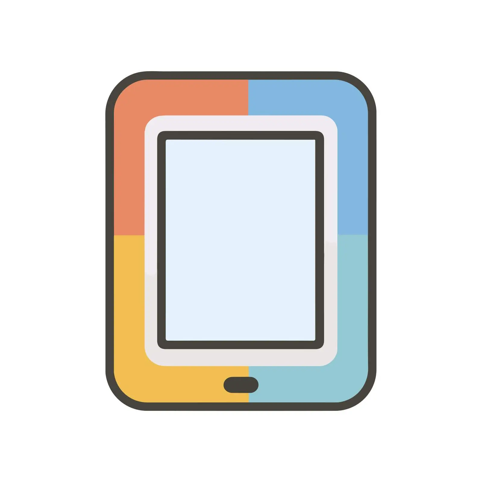Minimalist Tablet Icon — free download from Dotvec