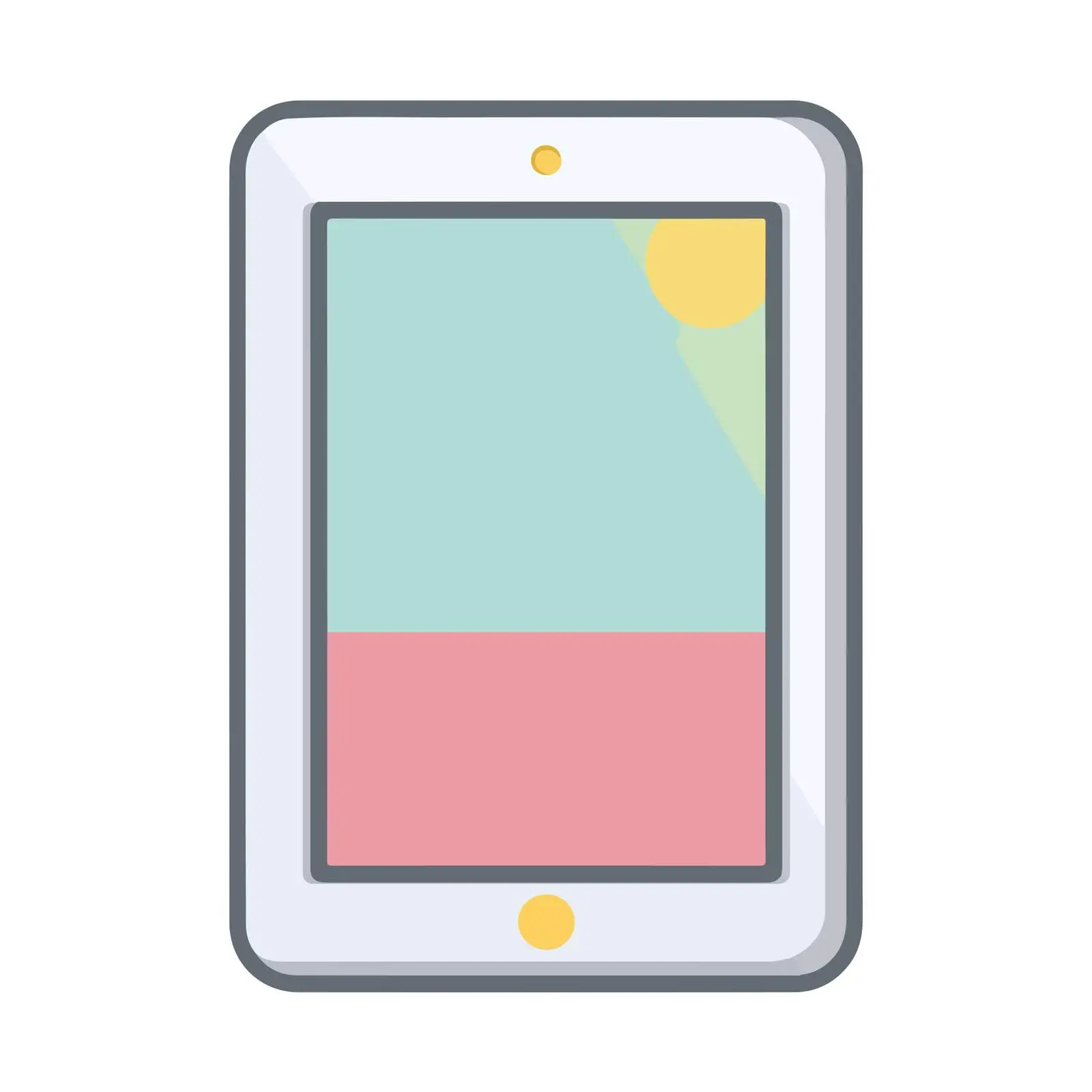 Minimalist Tablet Icon Design — free download from Dotvec