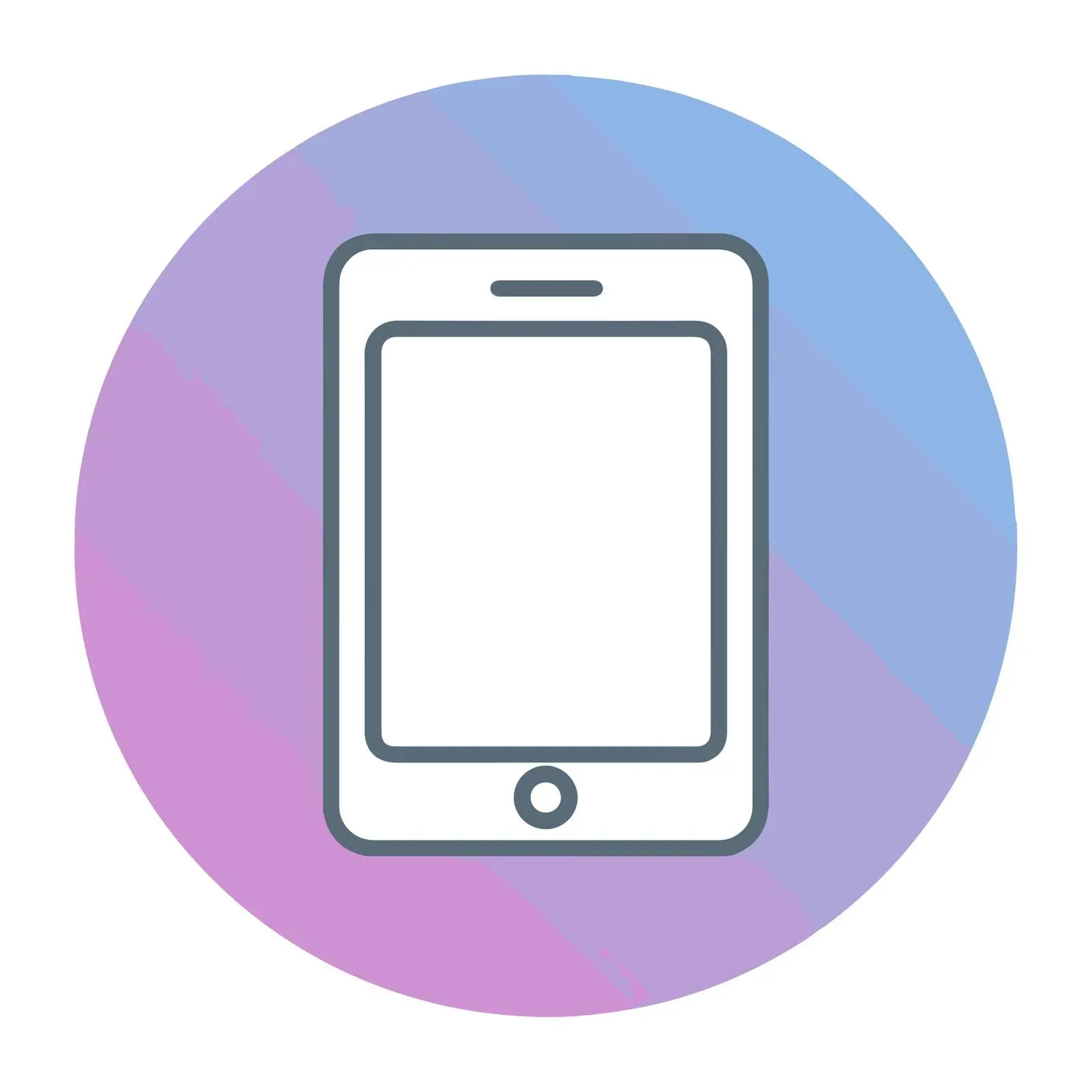 Tablet Duotone Flat Icon Design — free download from Dotvec