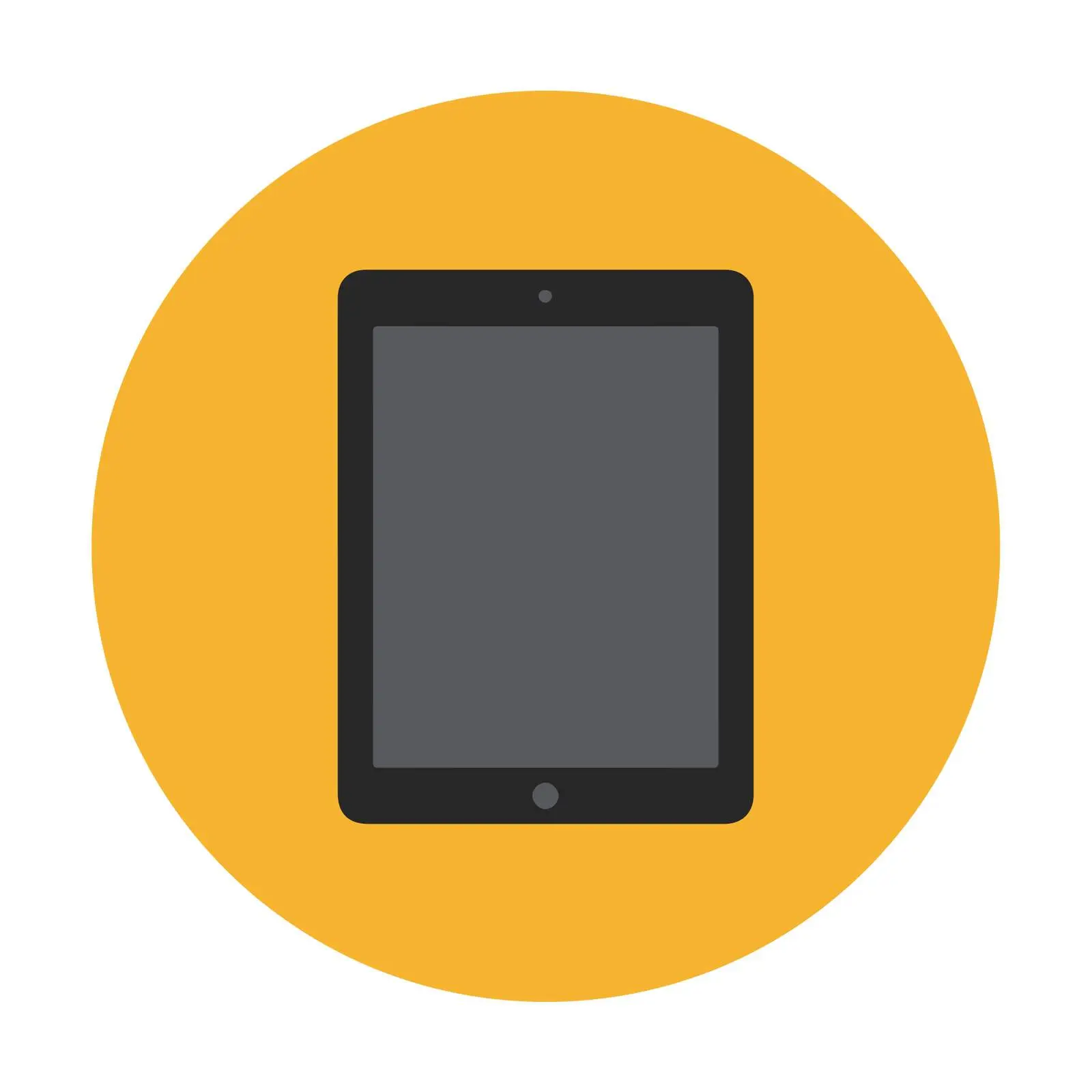 Tablet Pictogram in Duotone Style — free download from Dotvec