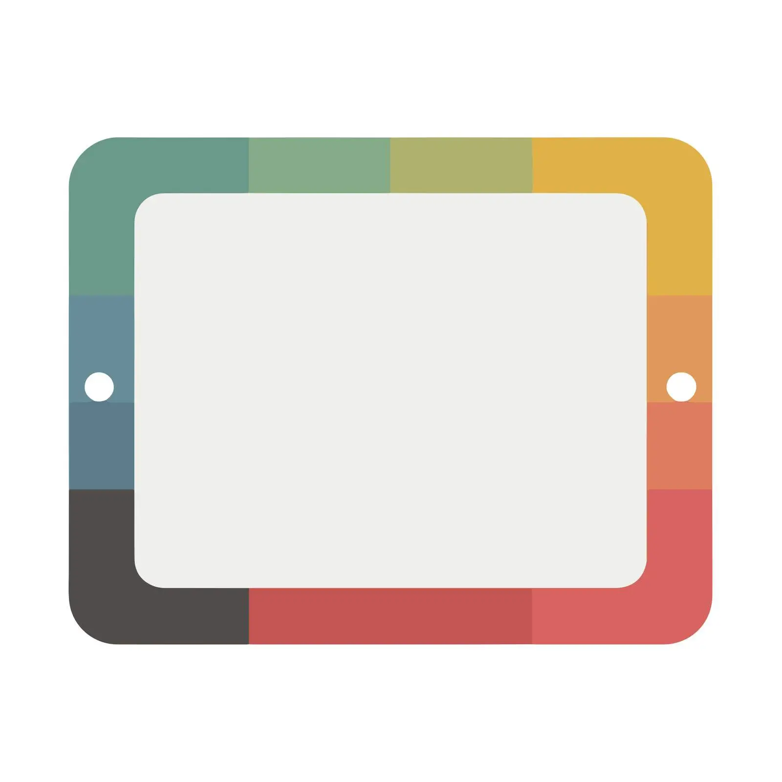 Tablet Icon in Muted Flat Colors — free download from Dotvec