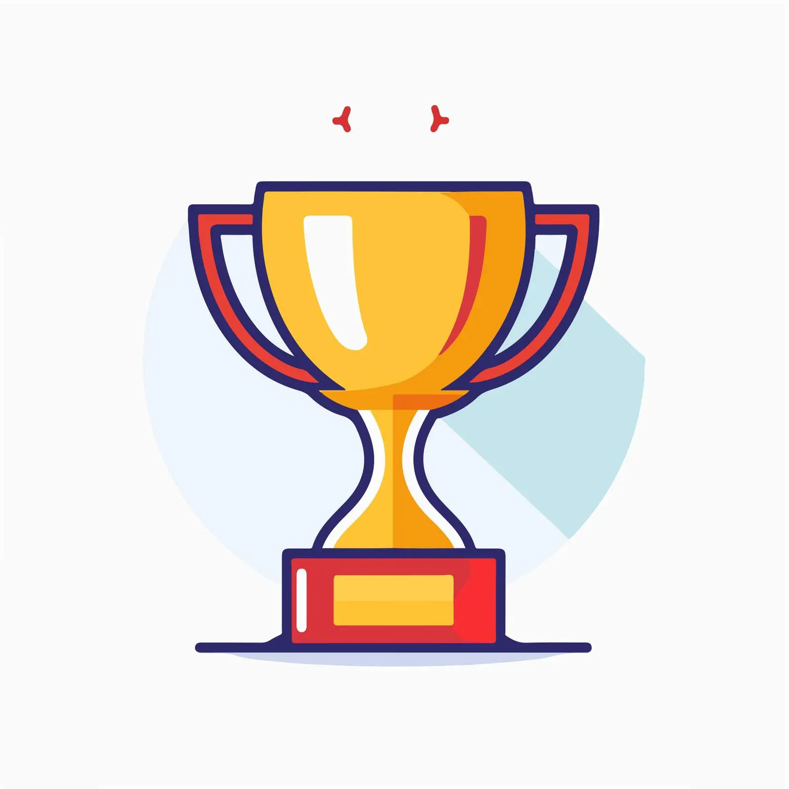 Minimalist Trophy Icon – free flat pal image from Dotvec