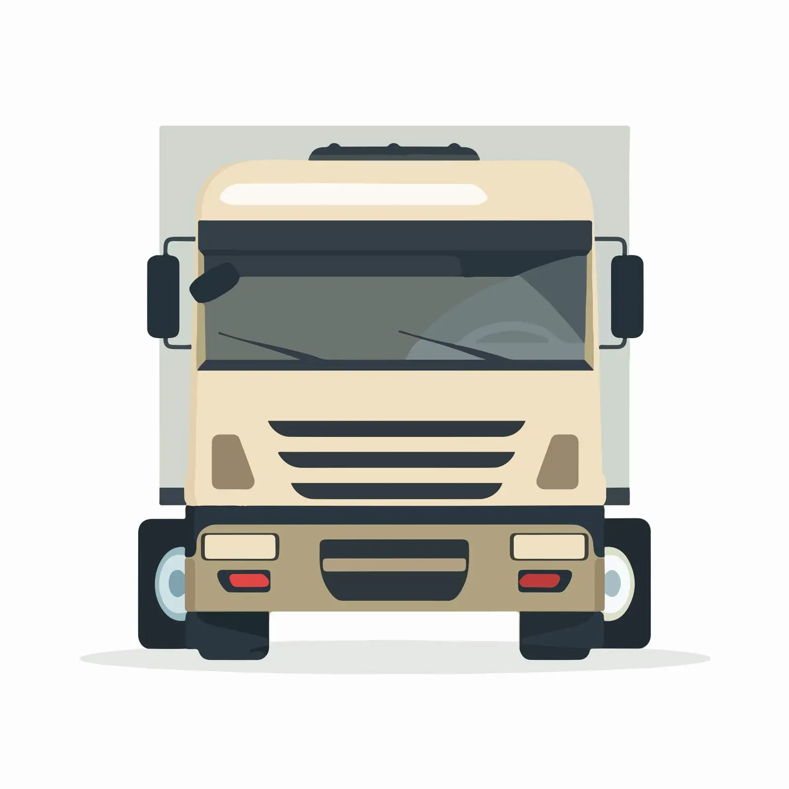 Truck Icon in Flat Design — free download from Dotvec