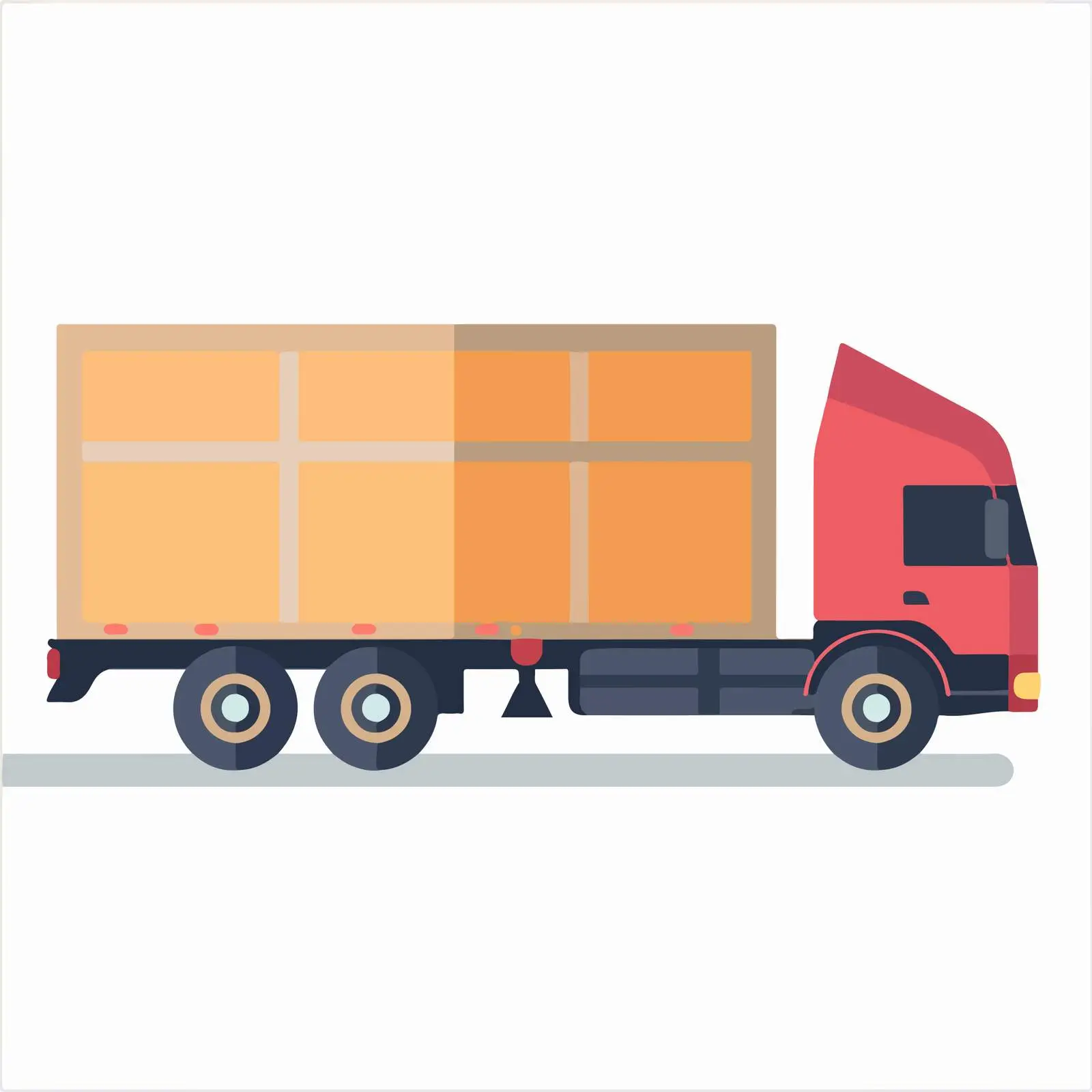 Truck Flat Design Icon — free download from Dotvec