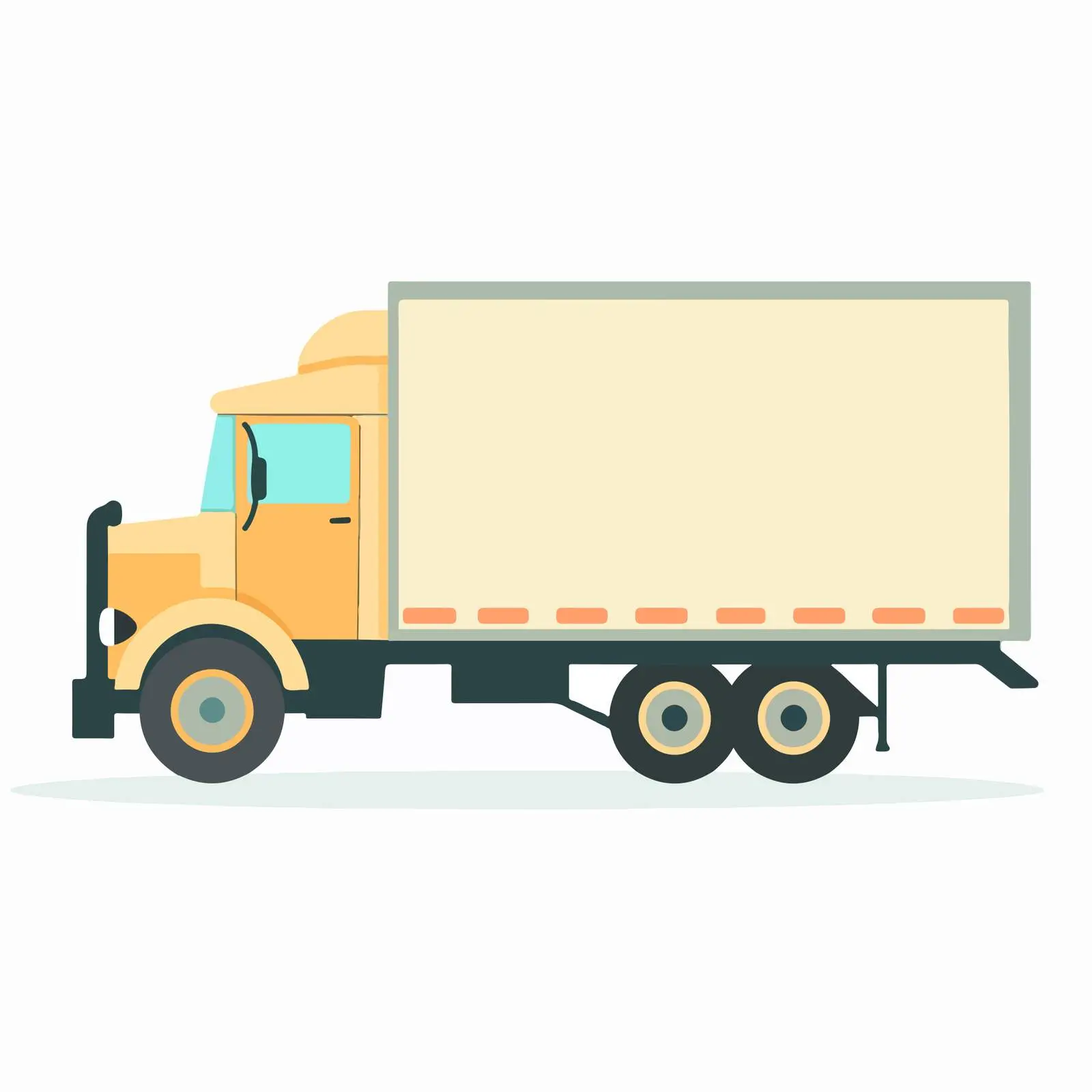 Minimalist Pastel Truck Icon Design — free download from Dotvec