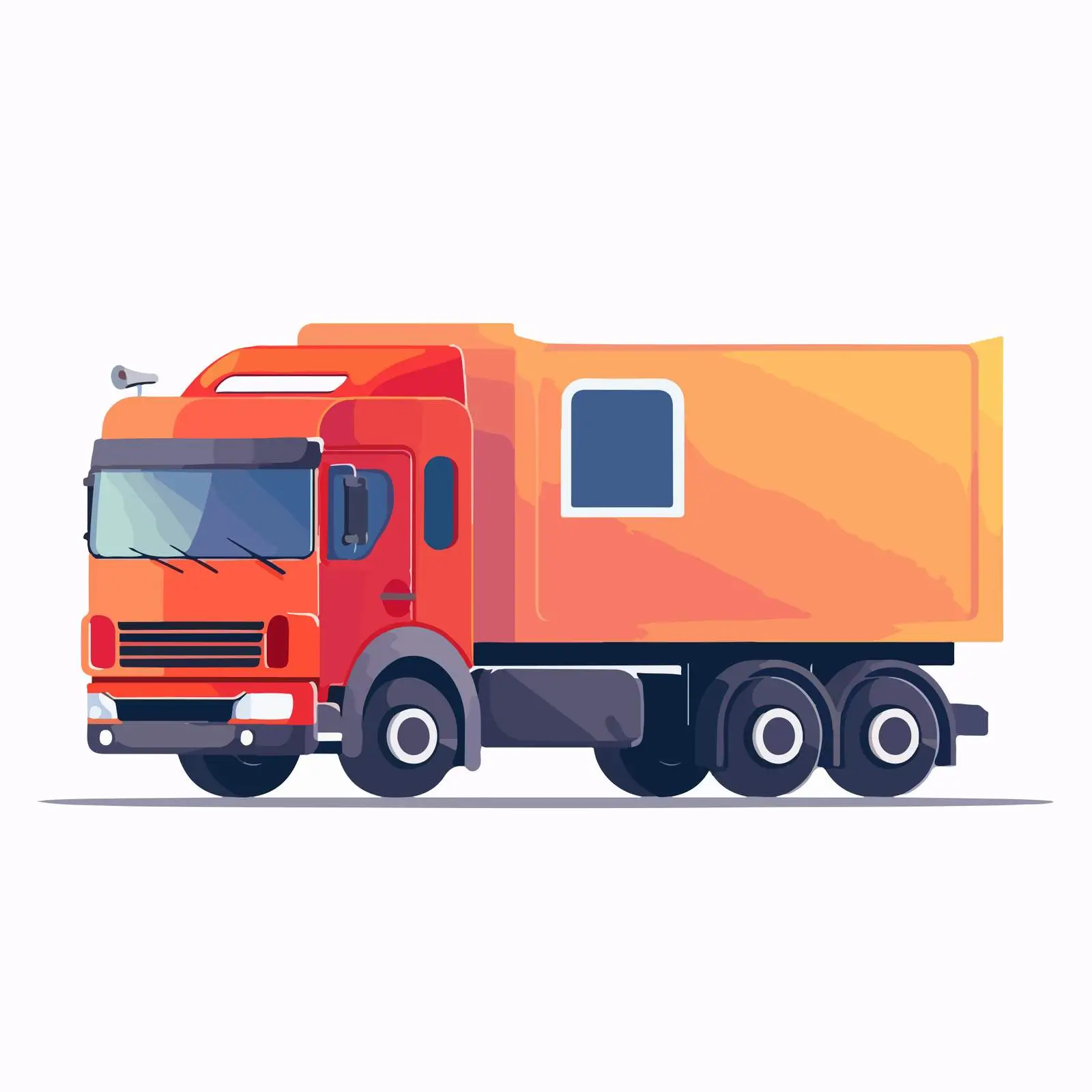 Truck Icon Design – free flat pal image from Dotvec