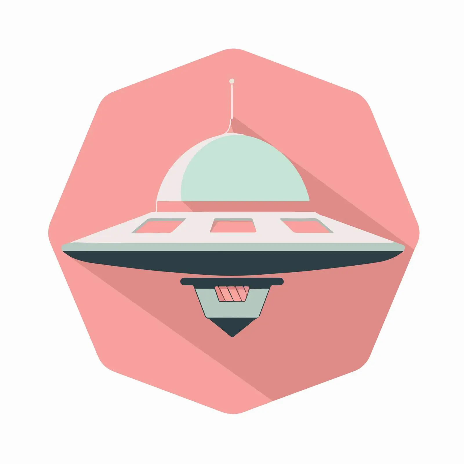 UFO Flat Icon Design — free download from Dotvec