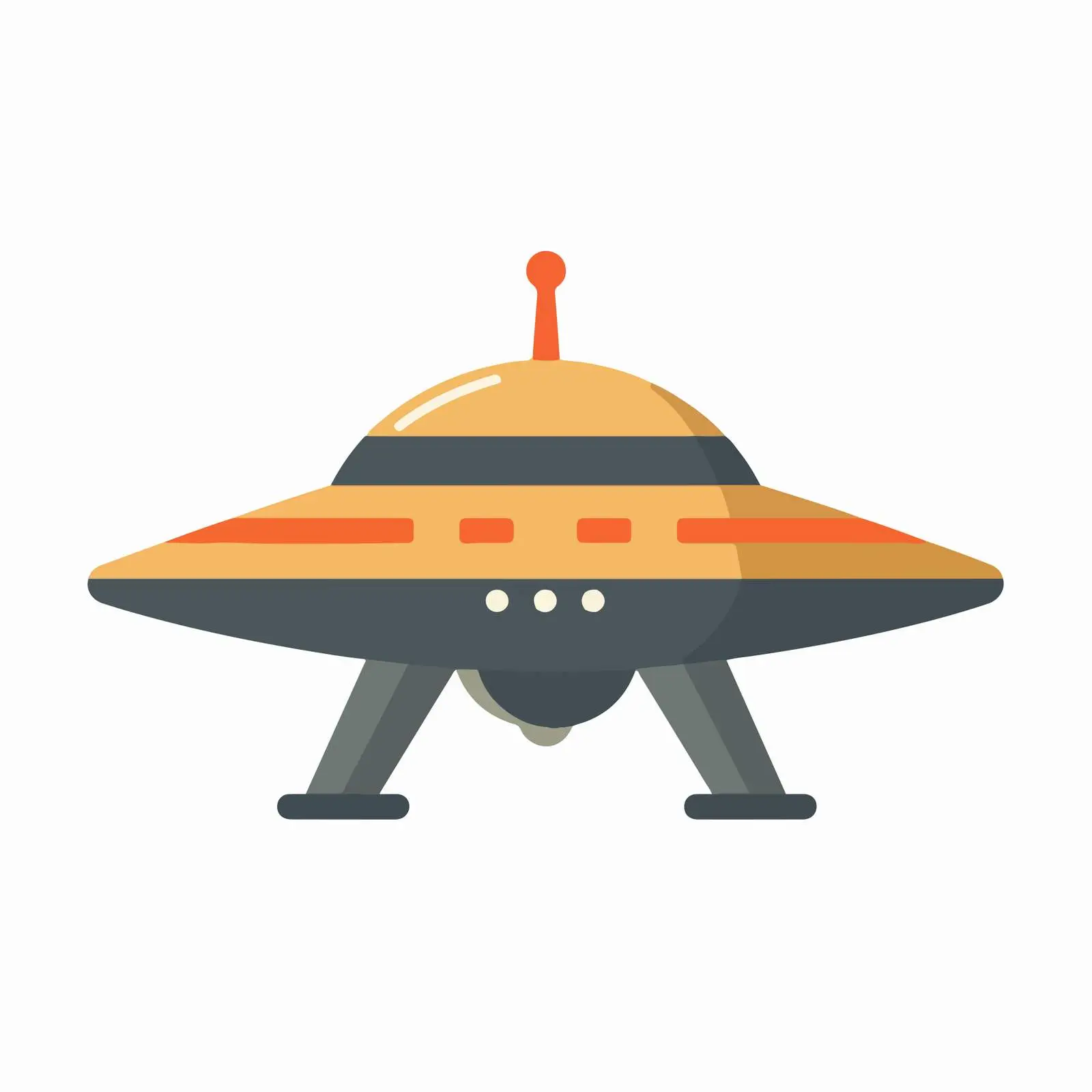 UFO Flat Vector Icon — free download from Dotvec