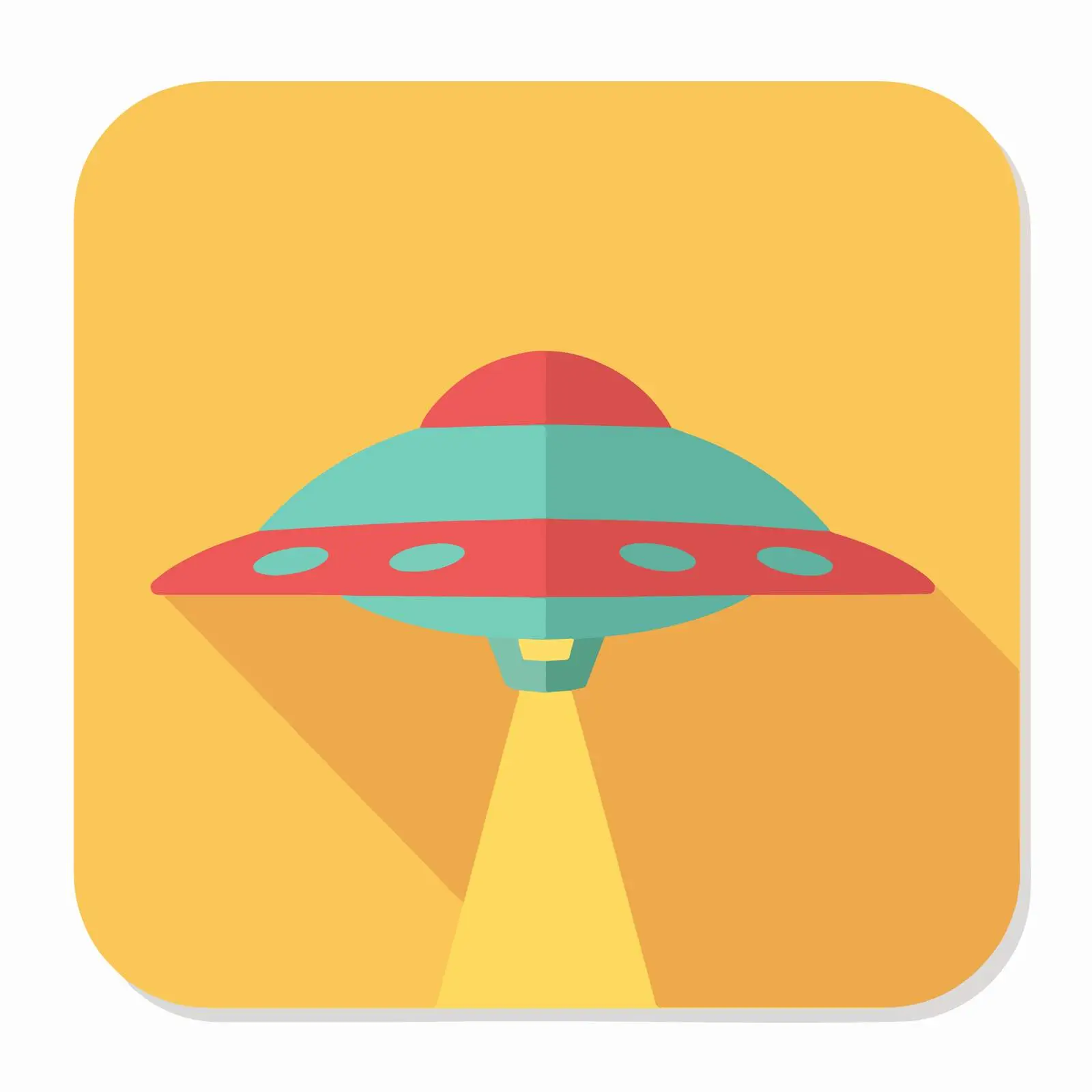 Geometric UFO Icon — free download from Dotvec