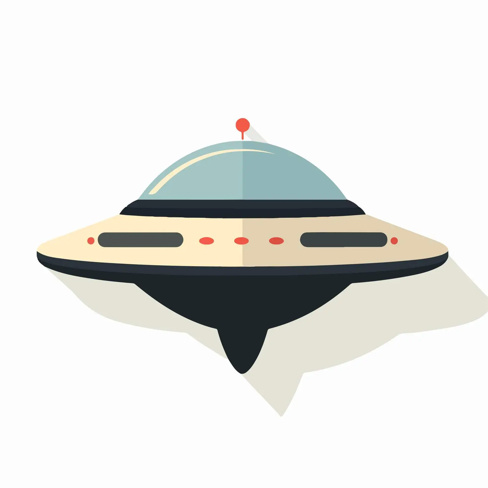 Minimal UFO Icon Design — free download from Dotvec
