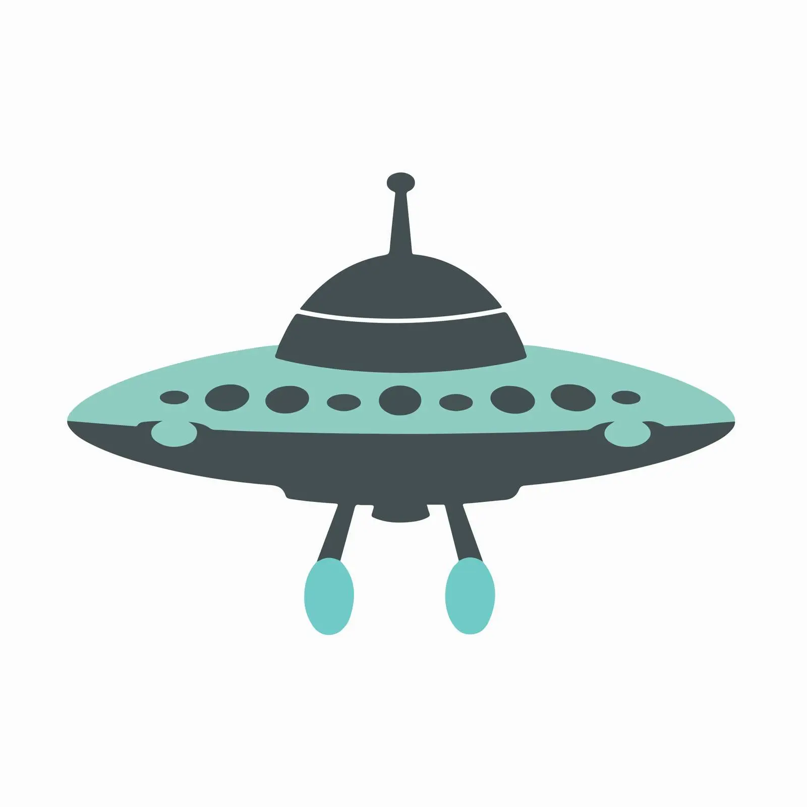Minimal UFO Icon — free download from Dotvec