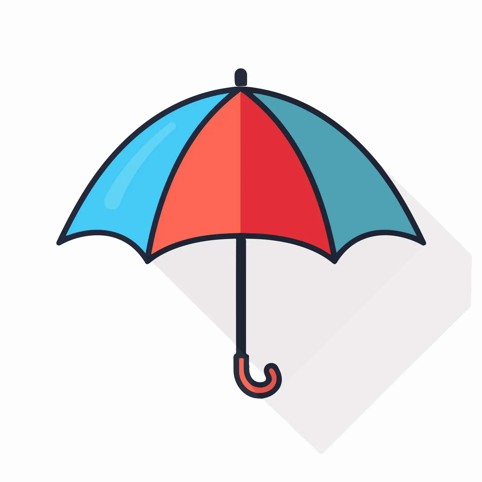 Flat Umbrella Icon — free download from Dotvec
