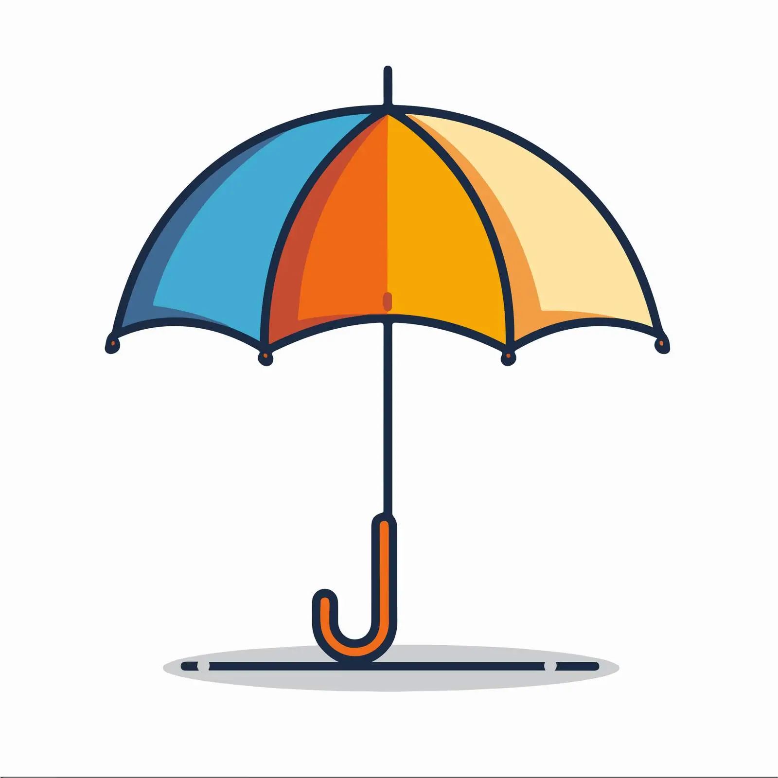 Umbrella Flat Icon Design — free download from Dotvec