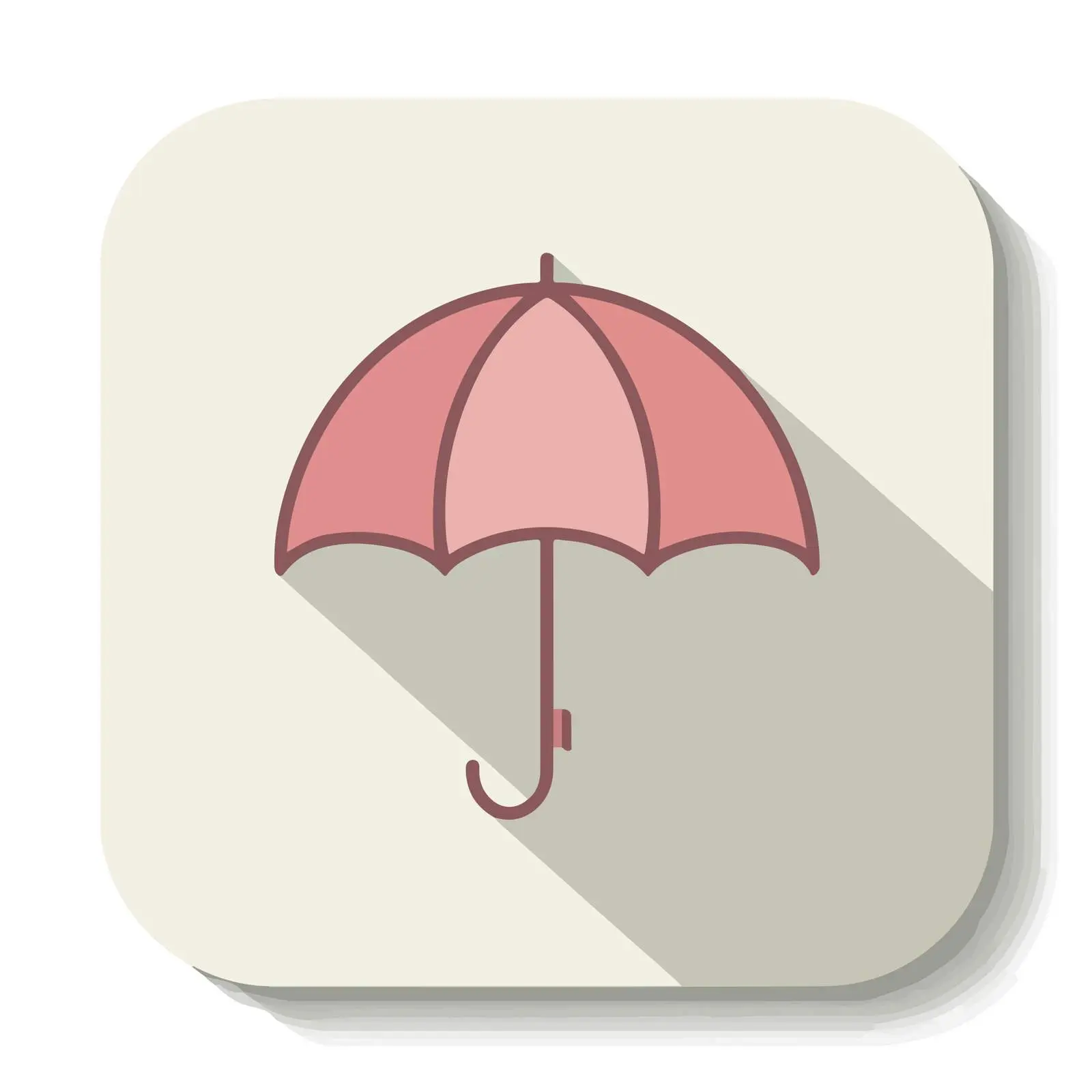 Flat Umbrella Icon — free download from Dotvec