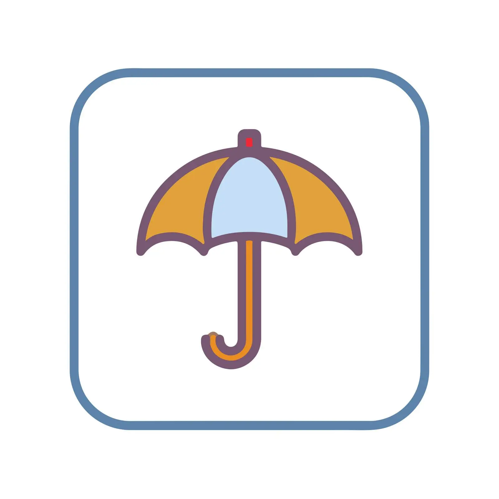 Minimalist Umbrella Icon — free download from Dotvec