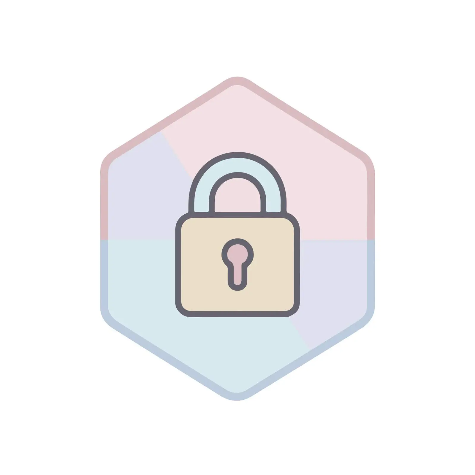 Unlock Geometric Flat Icon — free download from Dotvec