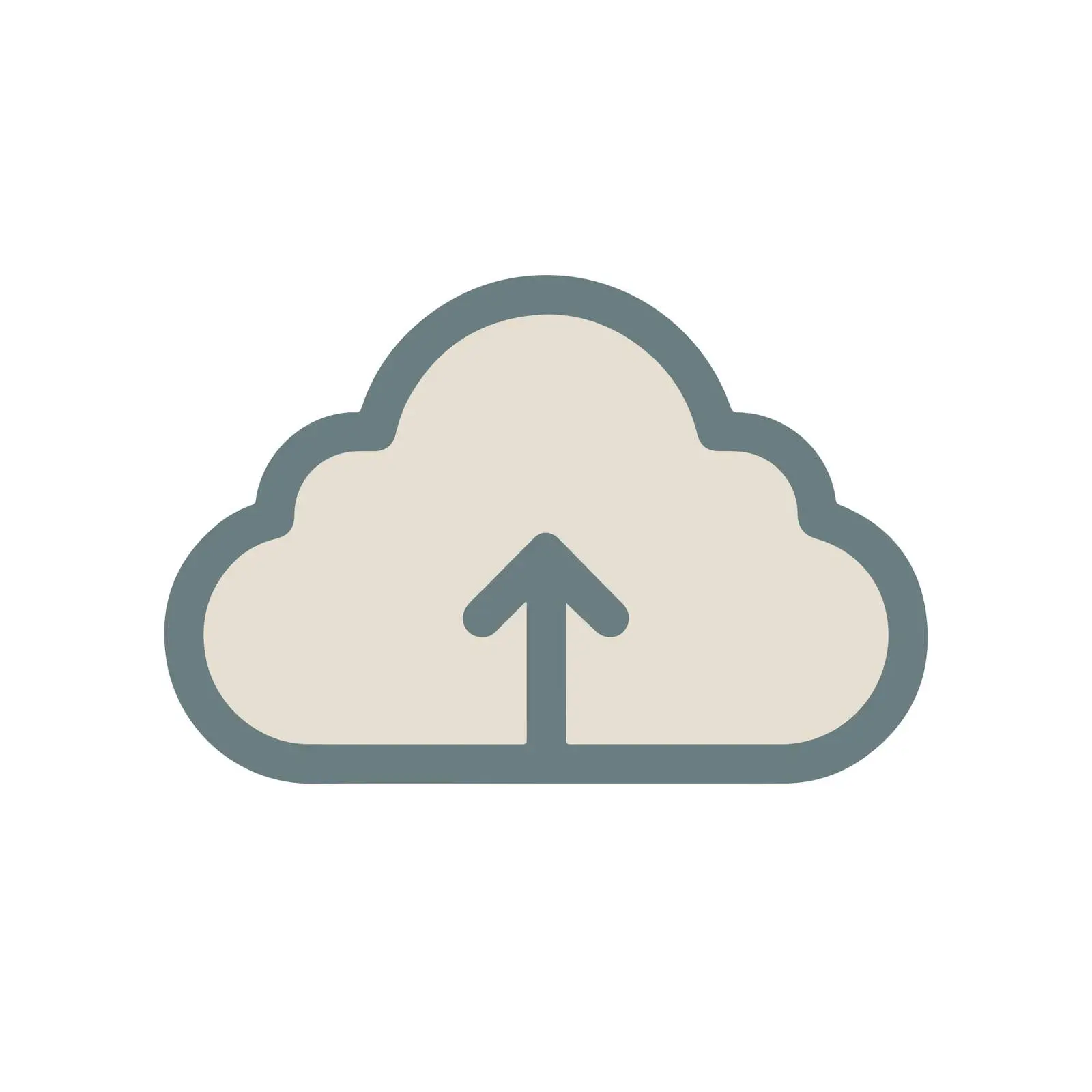 Upload Cloud Monoline Icon — free download from Dotvec