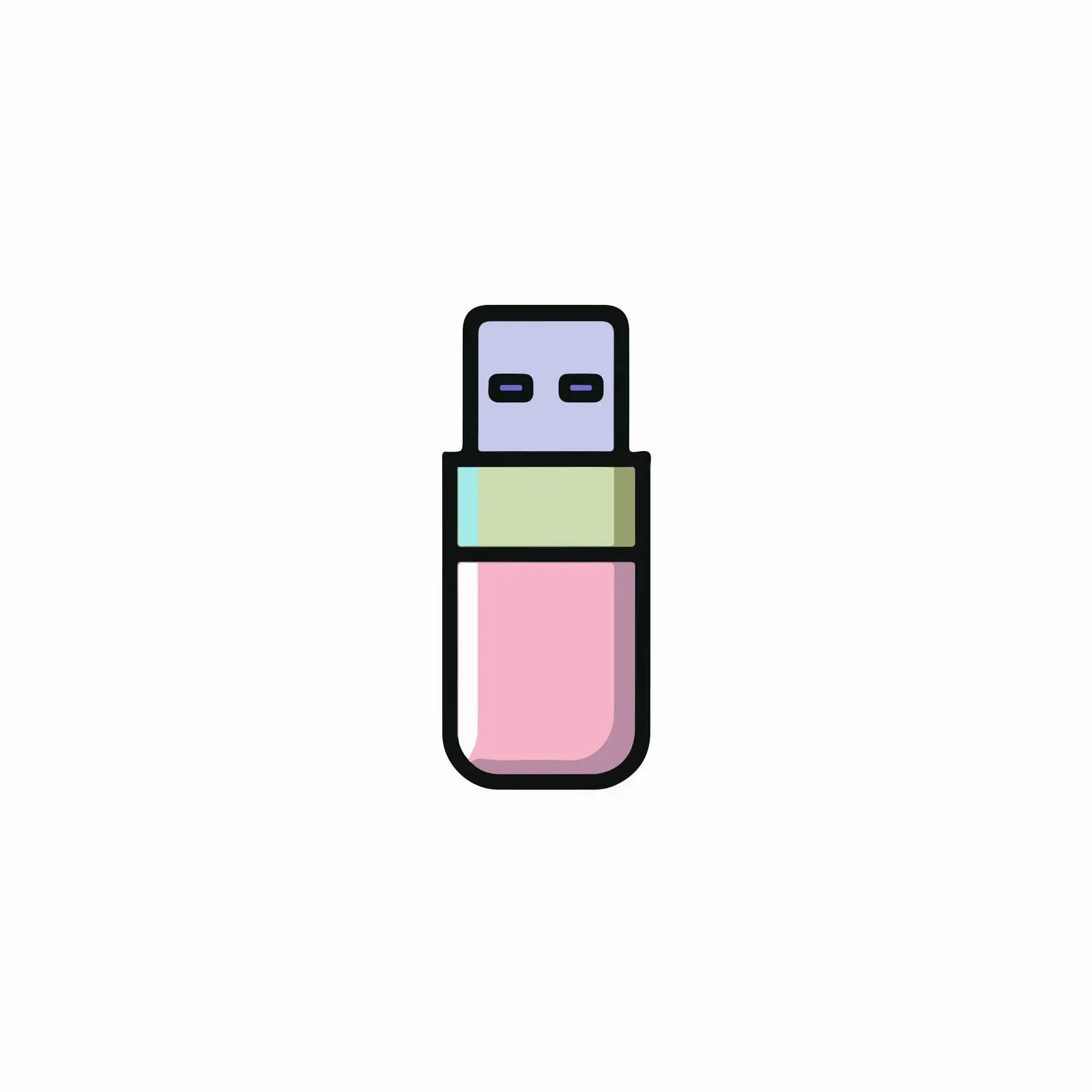 USB Drive Icon Flat Design — free download from Dotvec