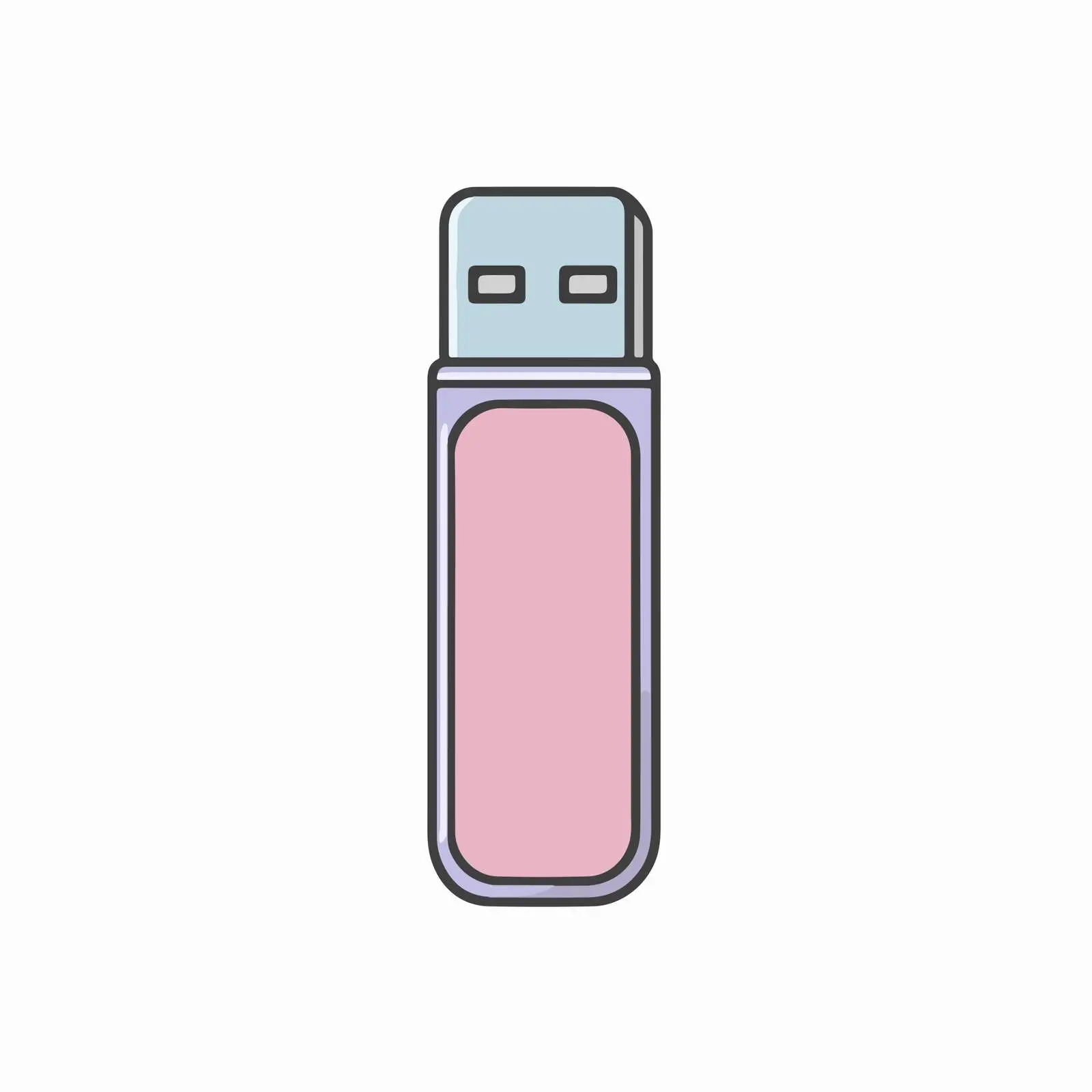 USB Drive Minimalist Icon Design — free download from Dotvec
