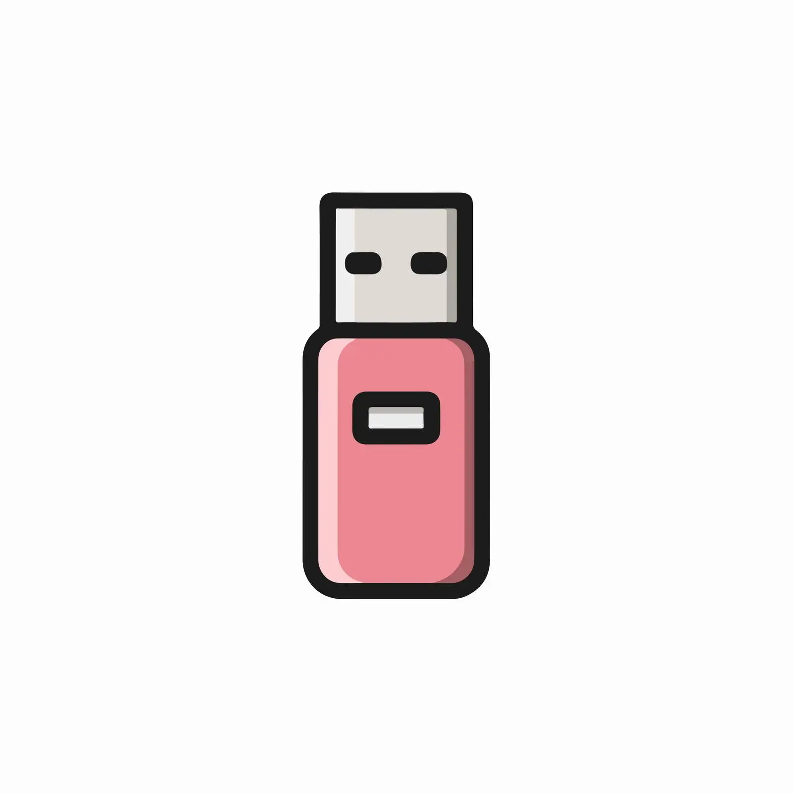 USB Drive Geometric Icon — free download from Dotvec