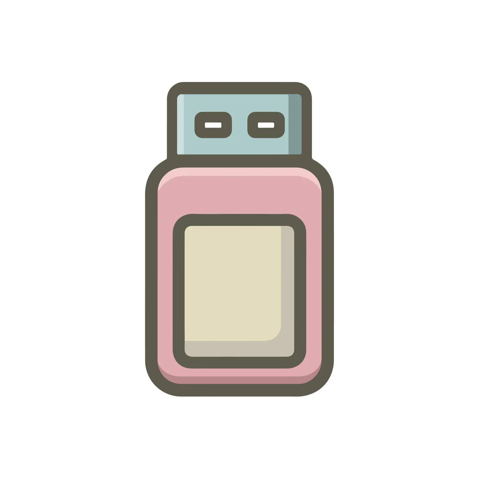 USB Drive Icon in Flat Design — free download from Dotvec