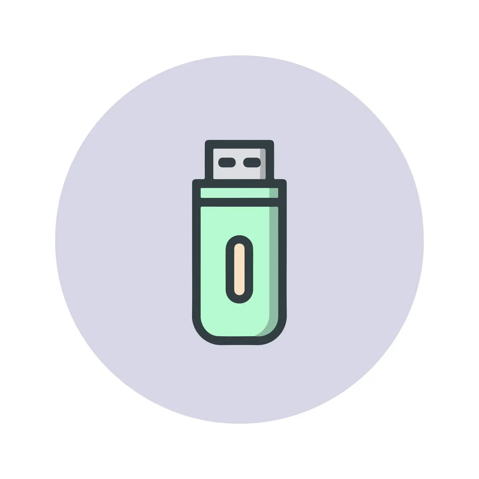 USB Drive Icon Flat Design — free download from Dotvec