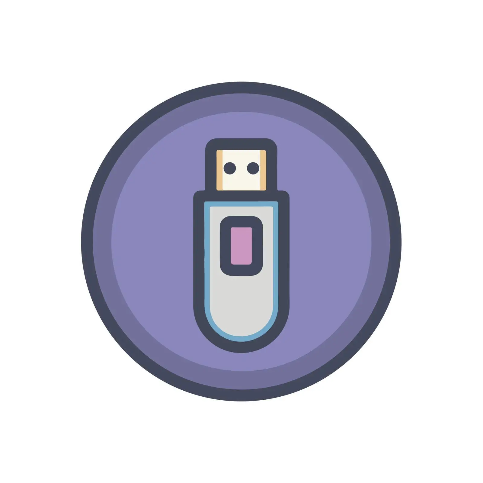 USB Drive Flat Icon — free download from Dotvec