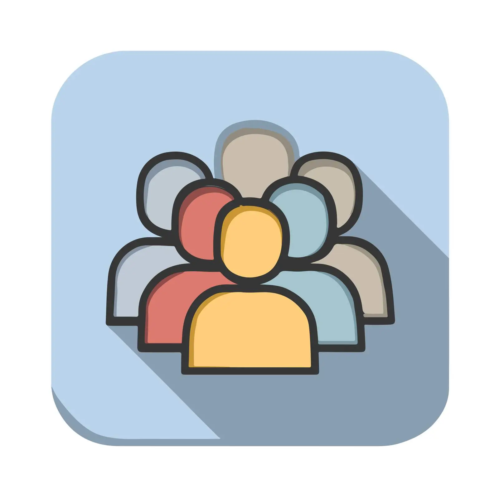 User Group Flat Icon — free download from Dotvec