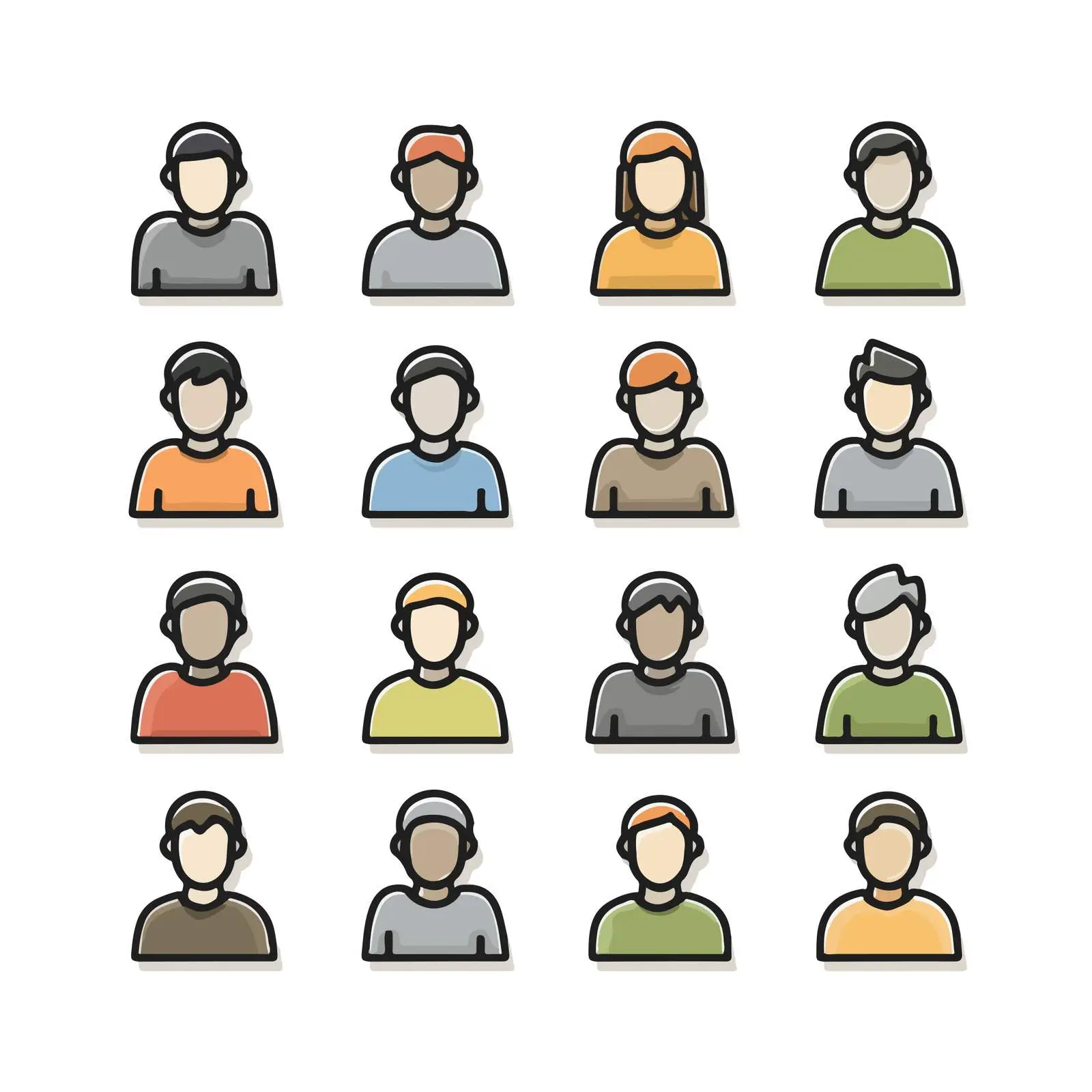 Users Group Flat Design Icon — free download from Dotvec