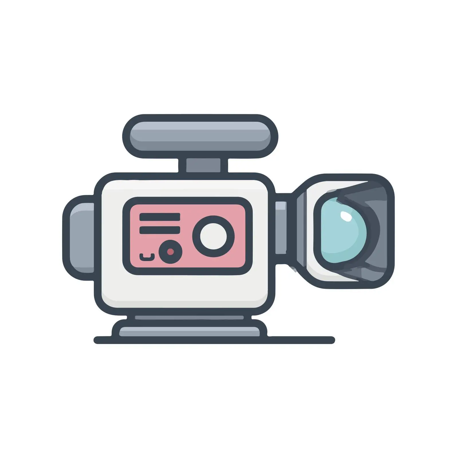 Minimalist Video Camera Icon — free download from Dotvec