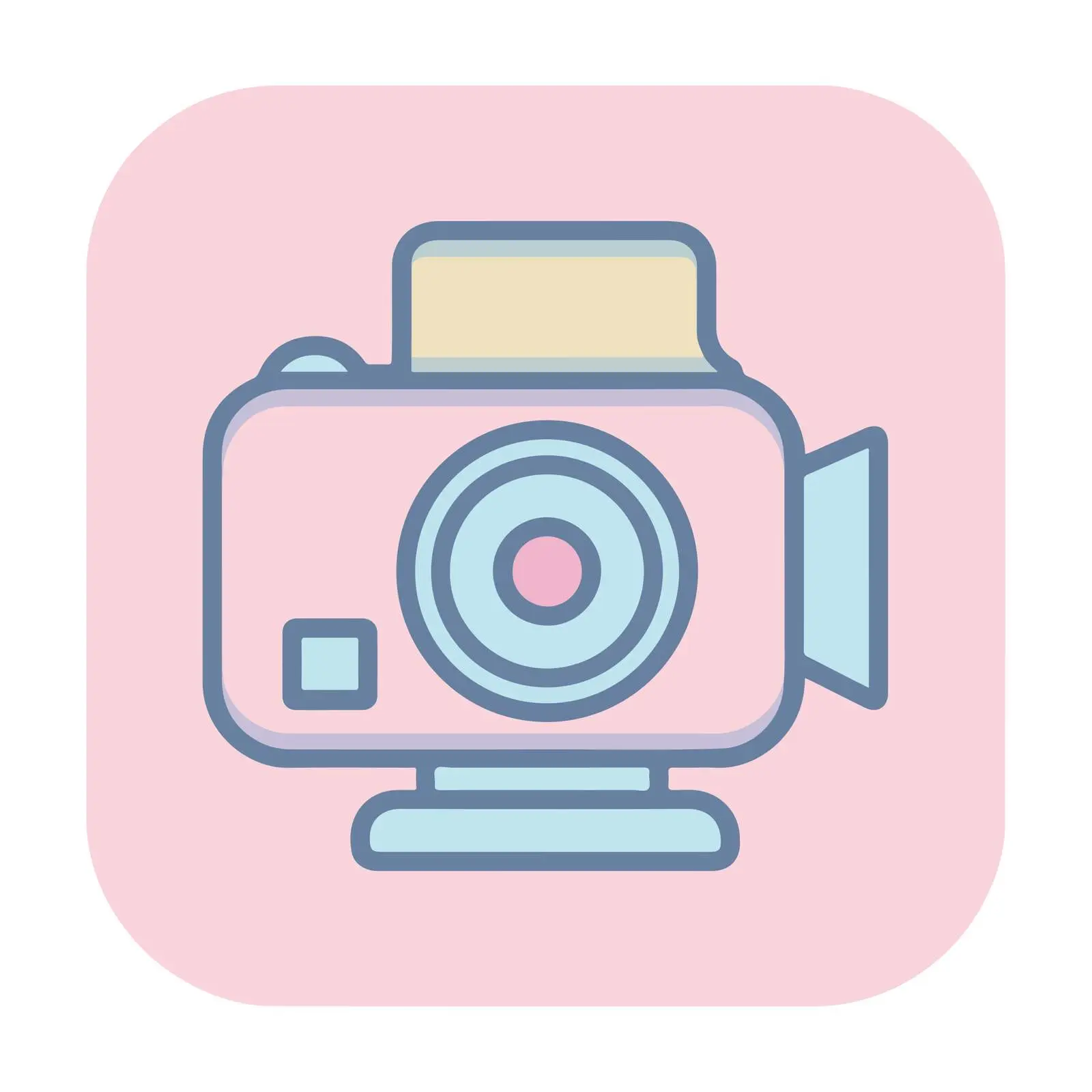 Video Camera Pictogram Flat Design Icon – free cord image from Dotvec
