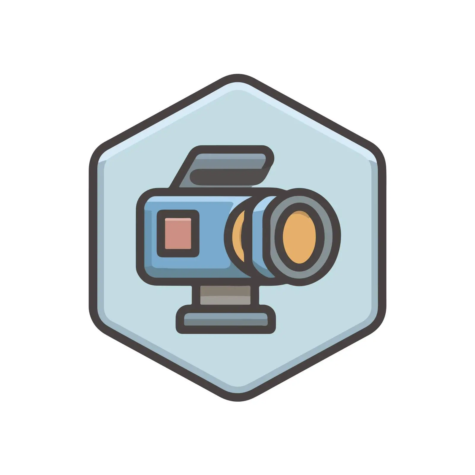 Flat Video Camera Icon — free download from Dotvec