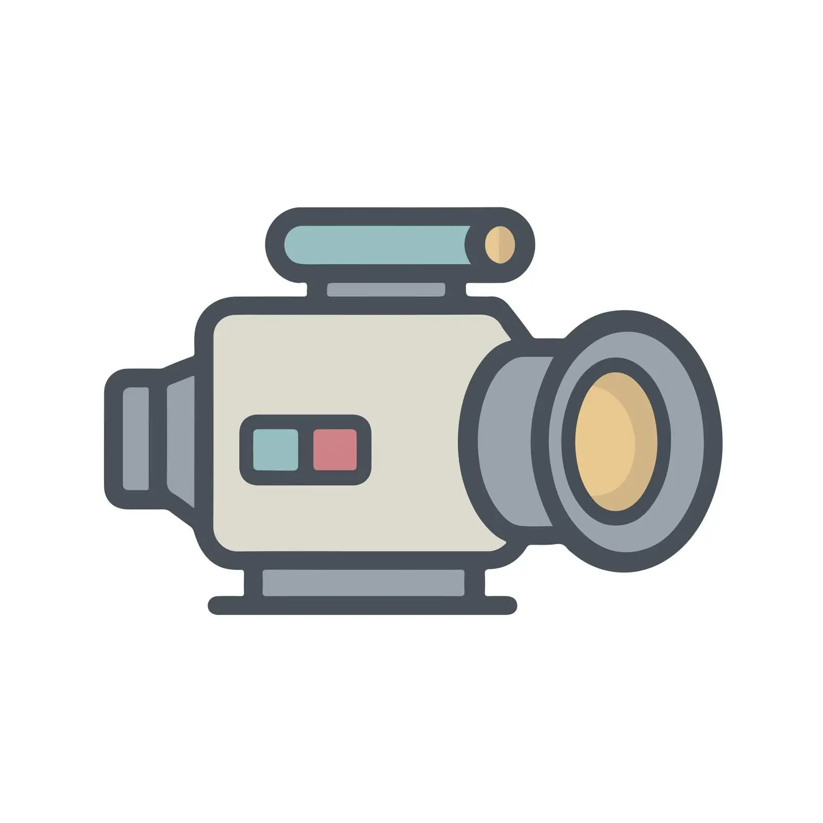 Video Camera Icon Design — free download from Dotvec