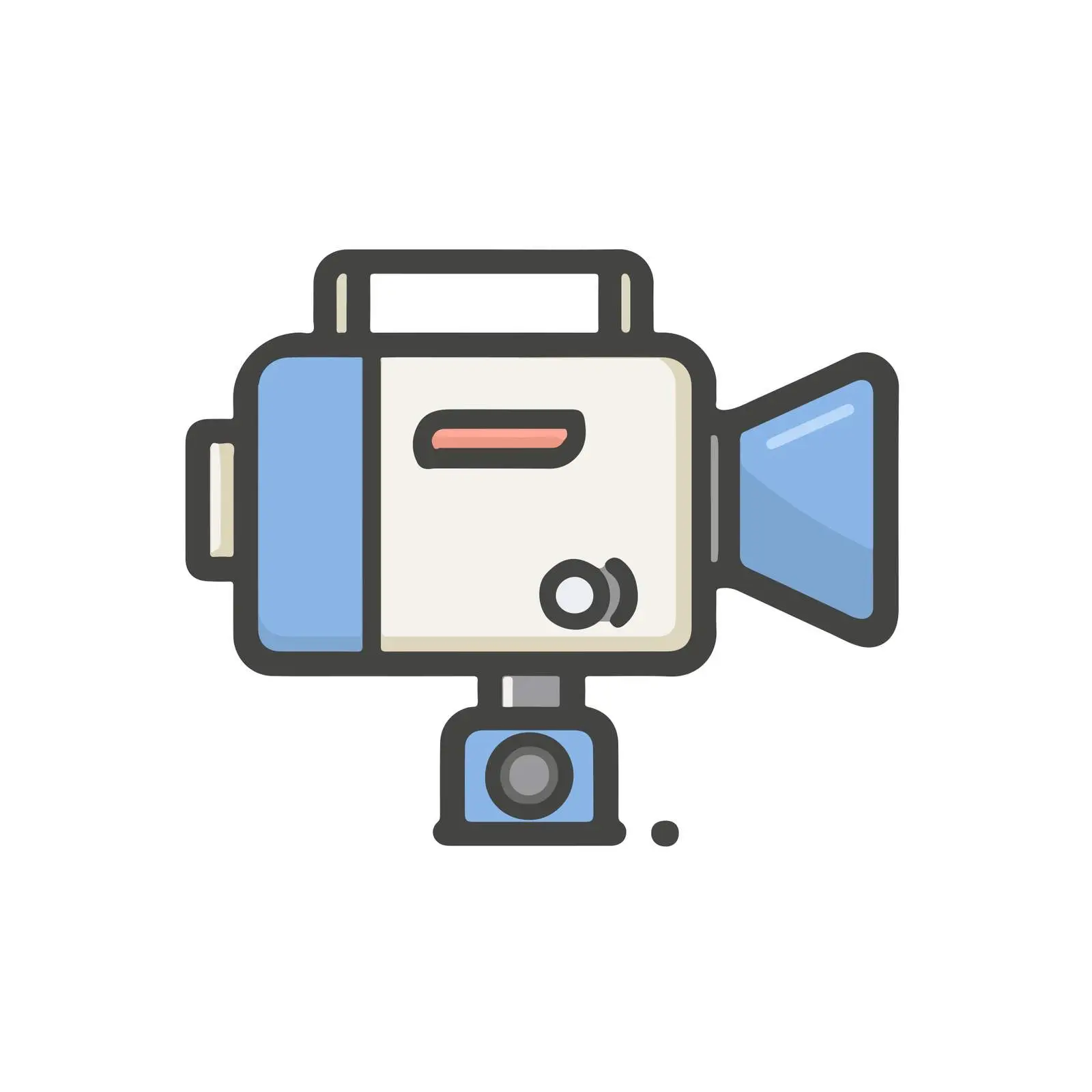 Video Camera Flat Icon — free download from Dotvec
