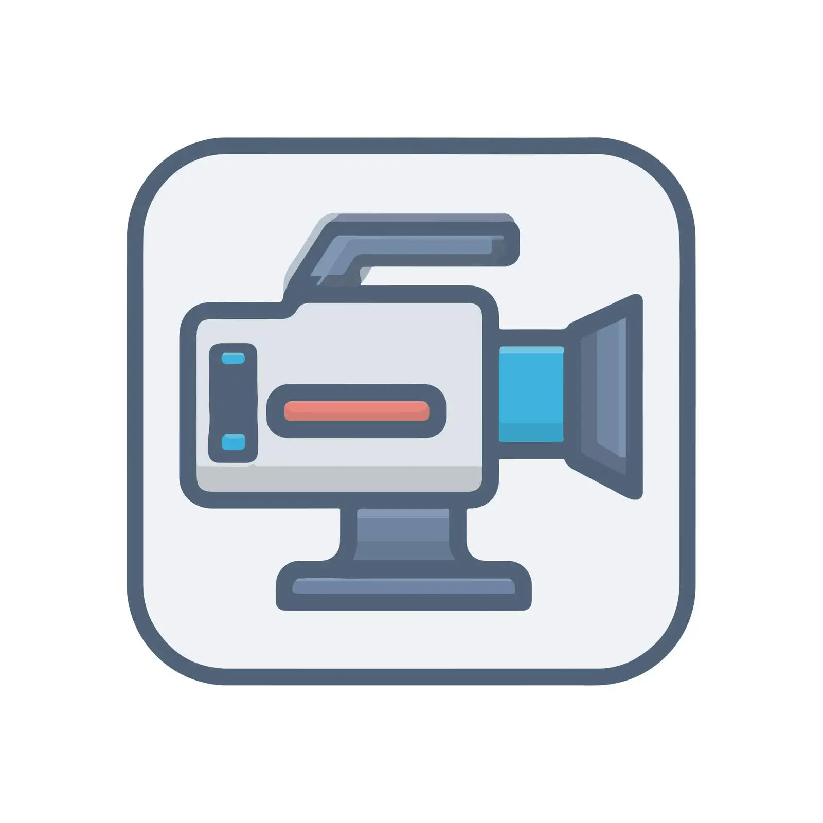 Video Camera Flat Design Icon — free download from Dotvec