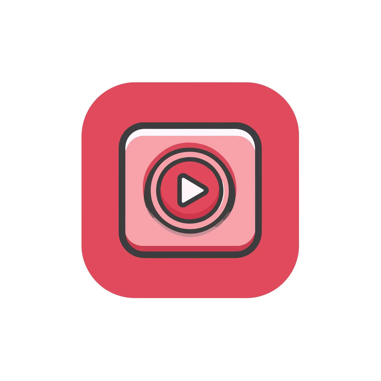 Video File UI Icon Design — free download from Dotvec