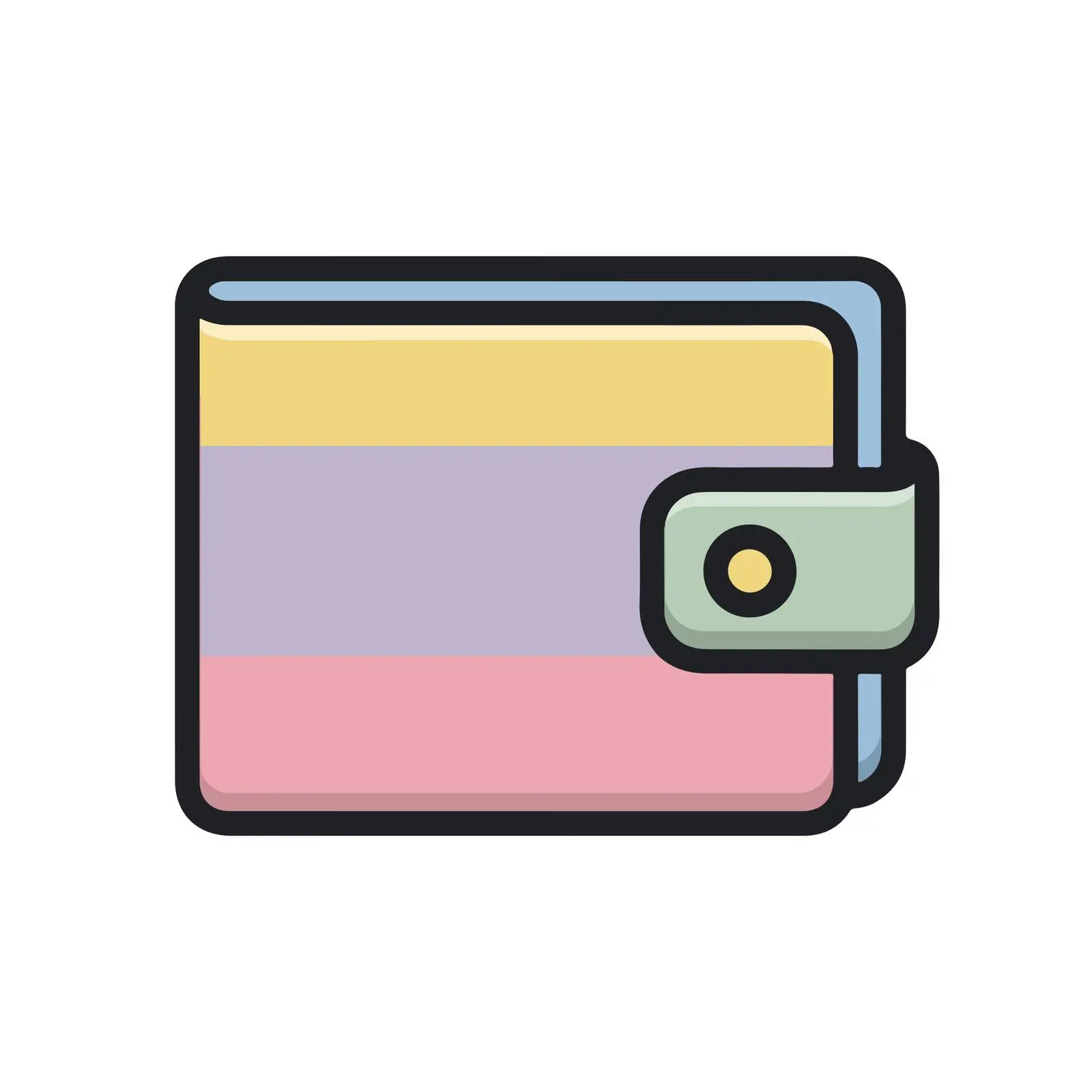 Wallet Monoline Icon Design — free download from Dotvec