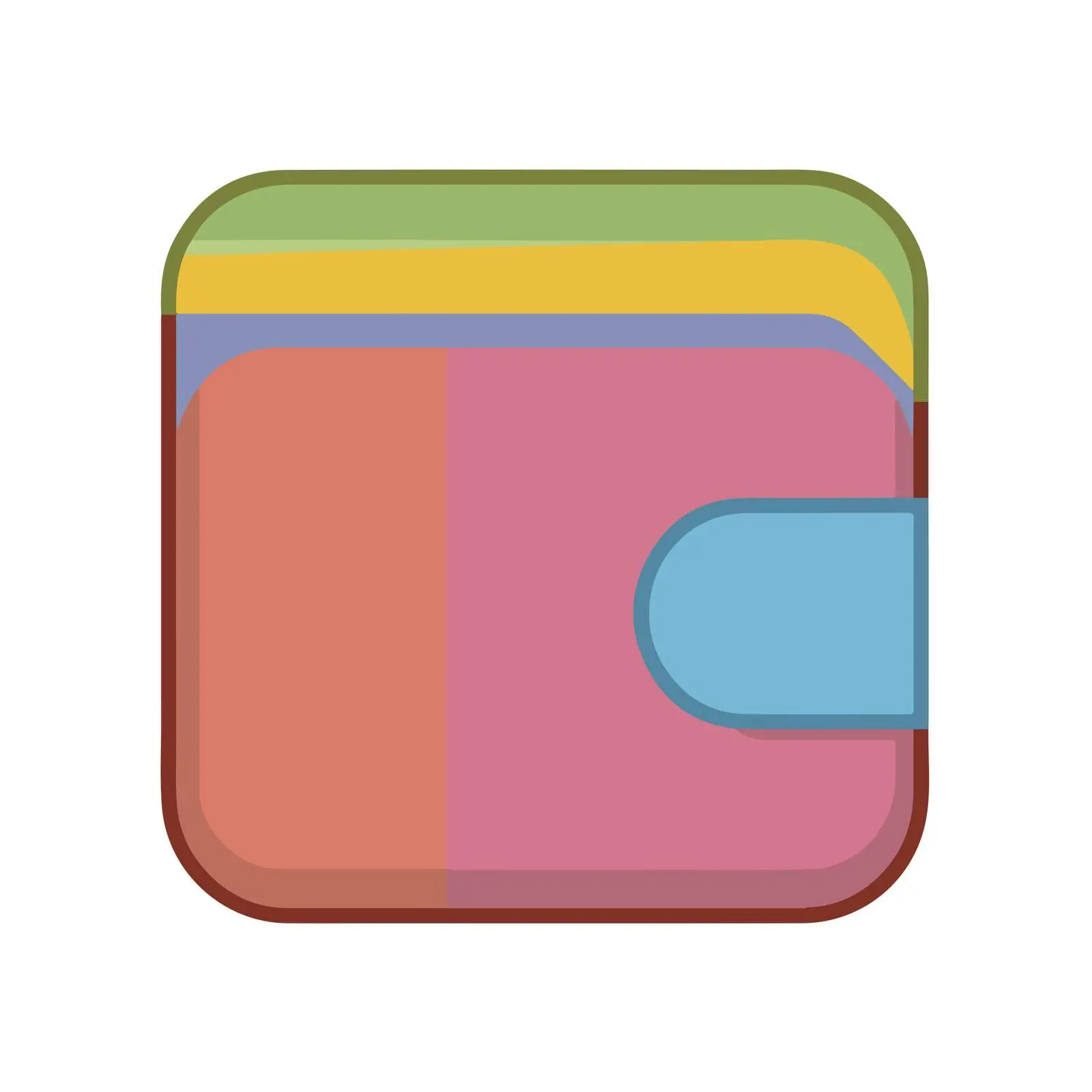 Wallet Icon in Pastel Colors — free download from Dotvec
