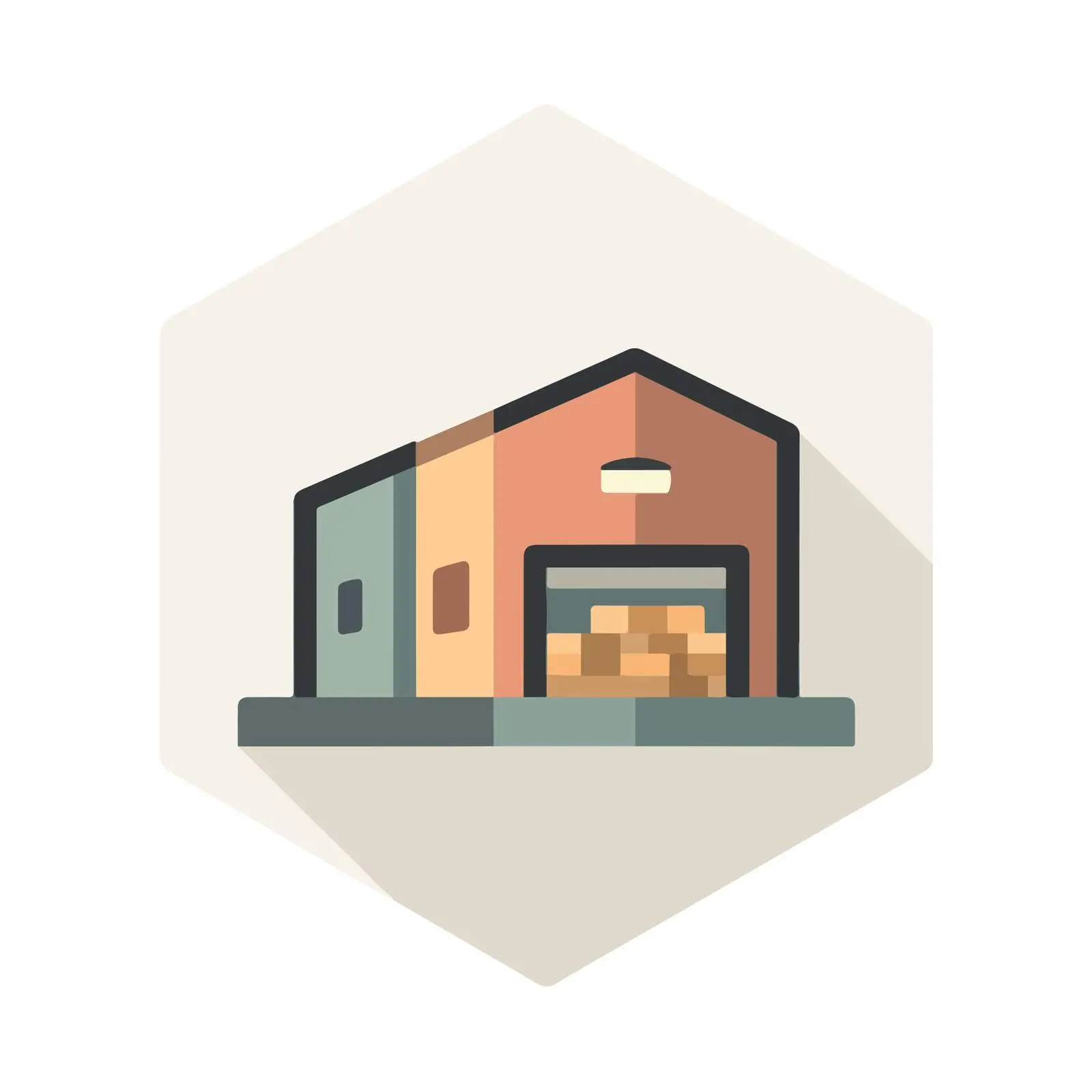 Warehouse Icon Design — free download from Dotvec
