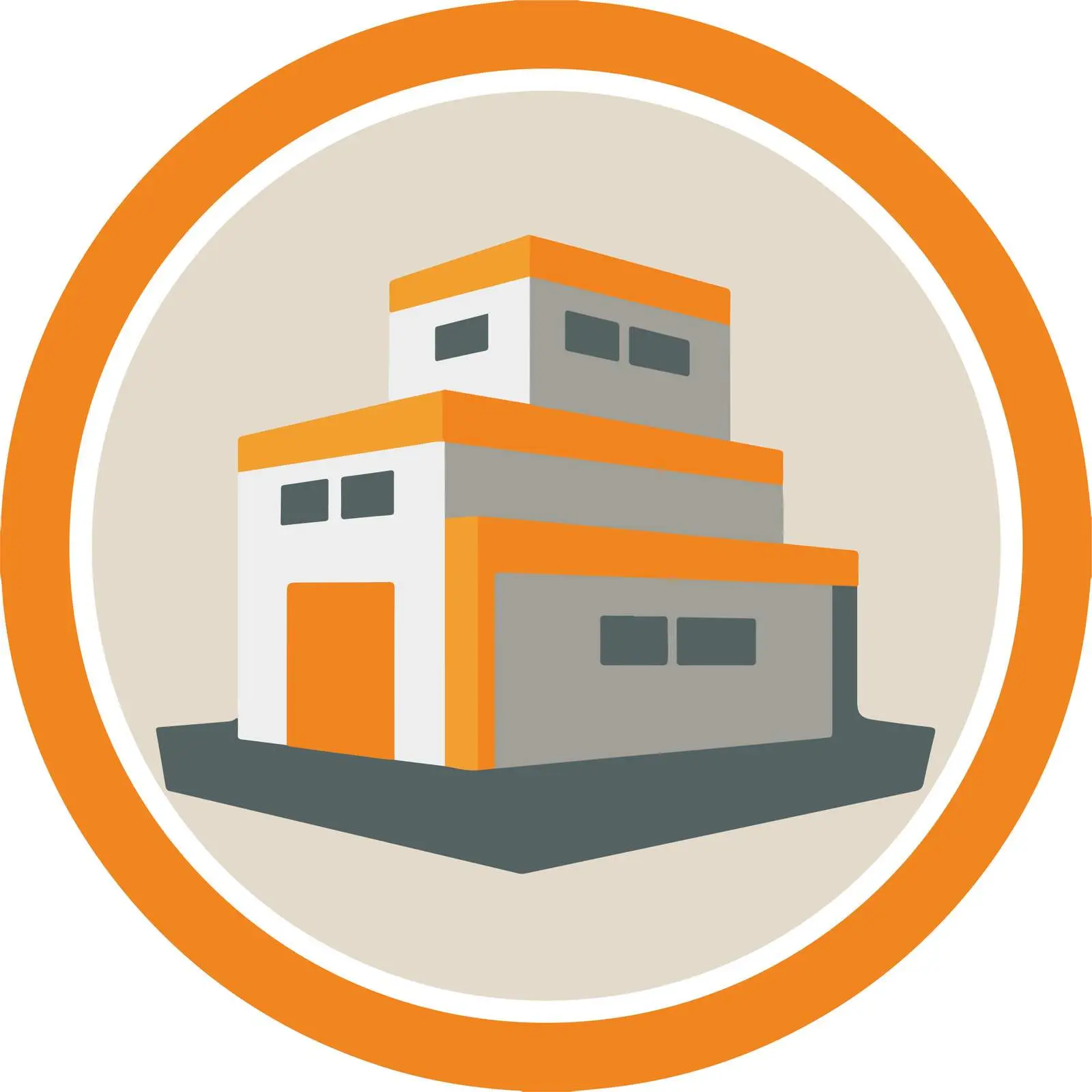Geometric Warehouse Icon — free download from Dotvec
