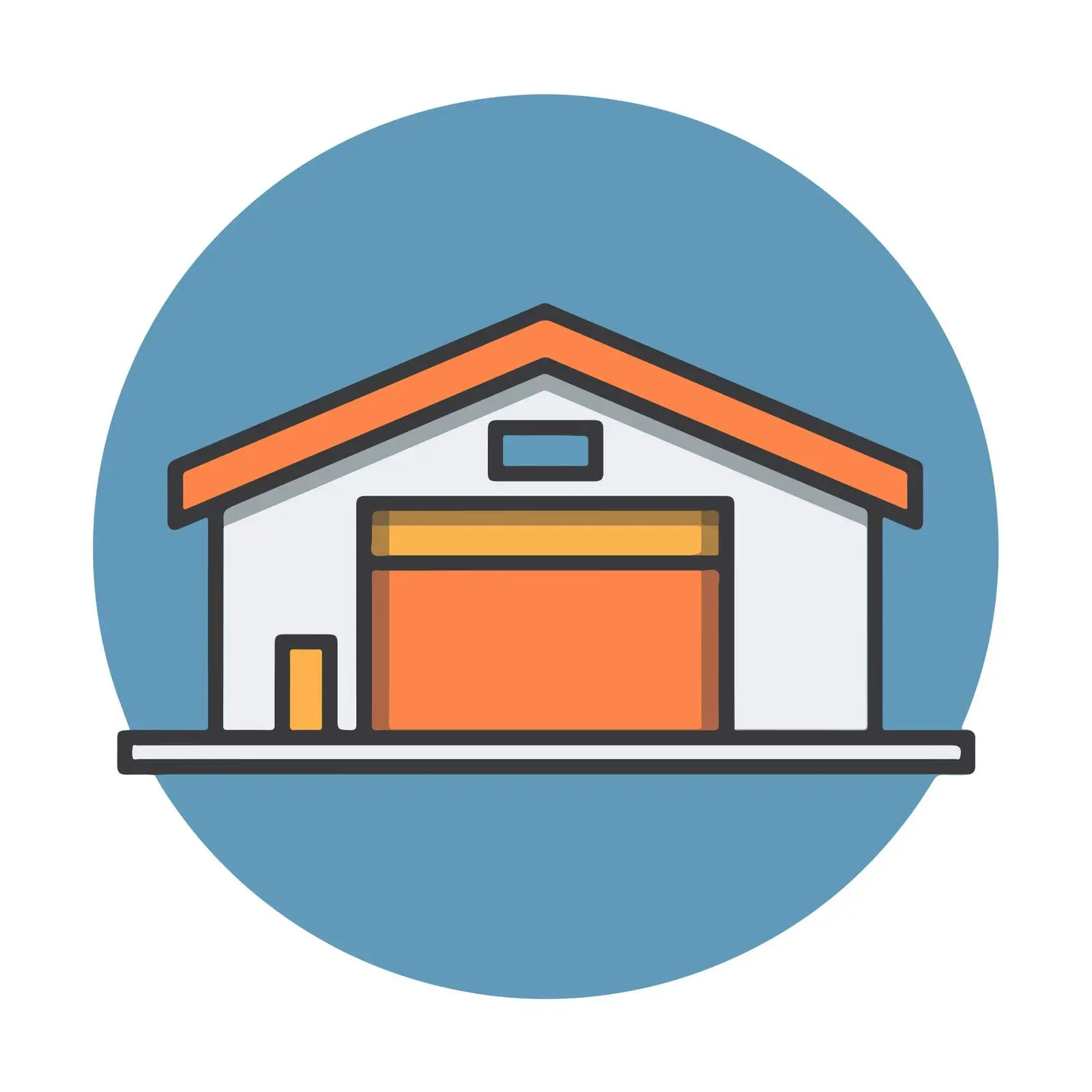 Simple Warehouse Icon — free download from Dotvec