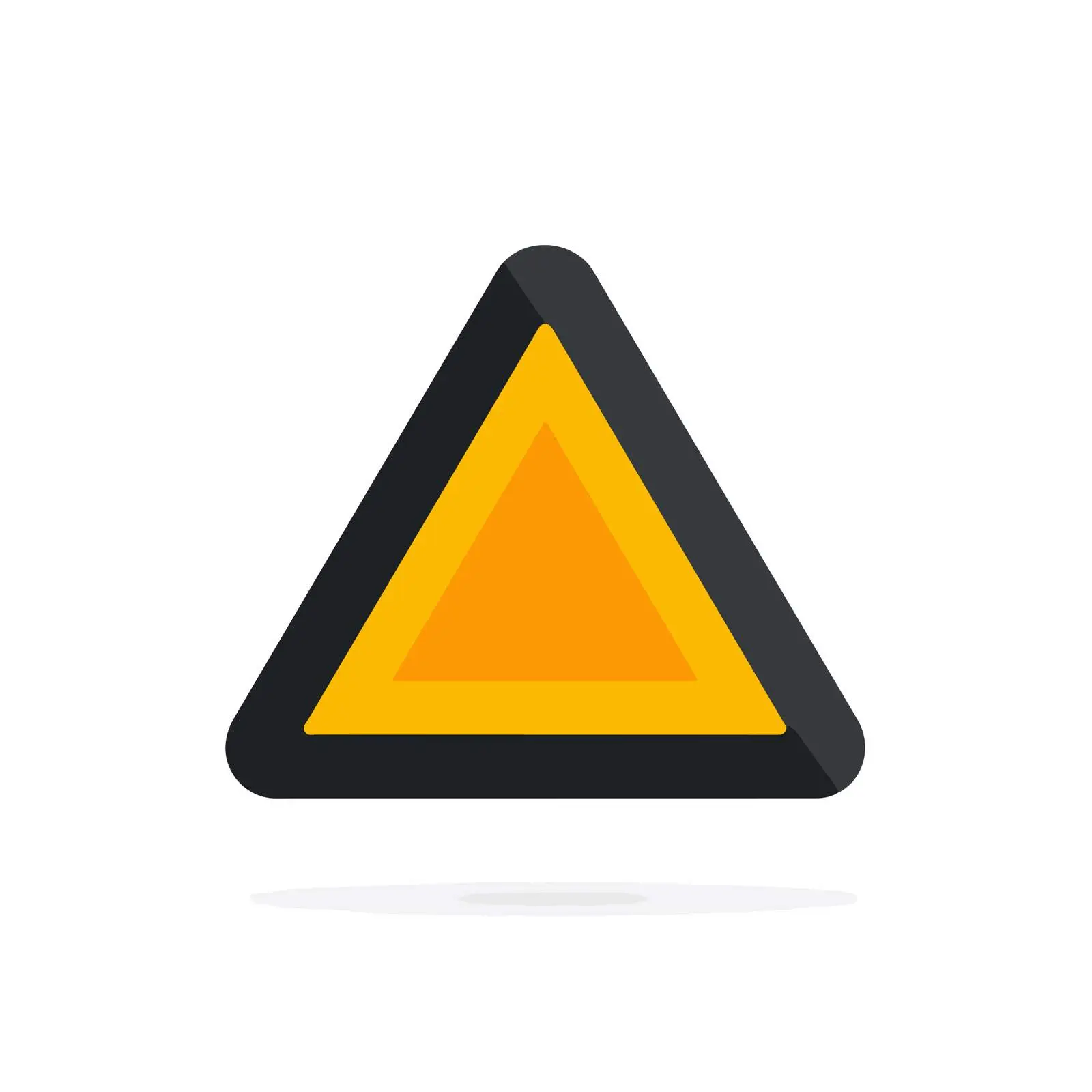 Warning Triangle Glyph Icon — free download from Dotvec