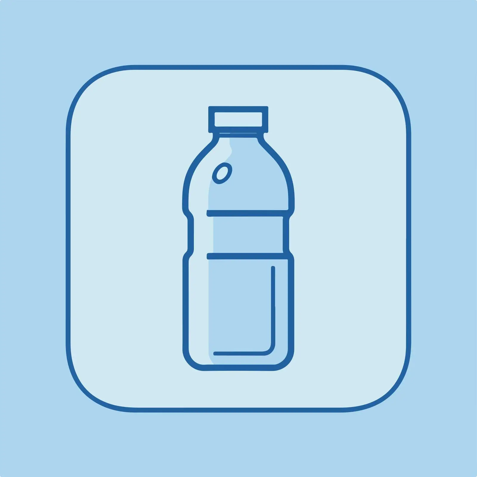 Monoline Water Bottle Icon — free download from Dotvec