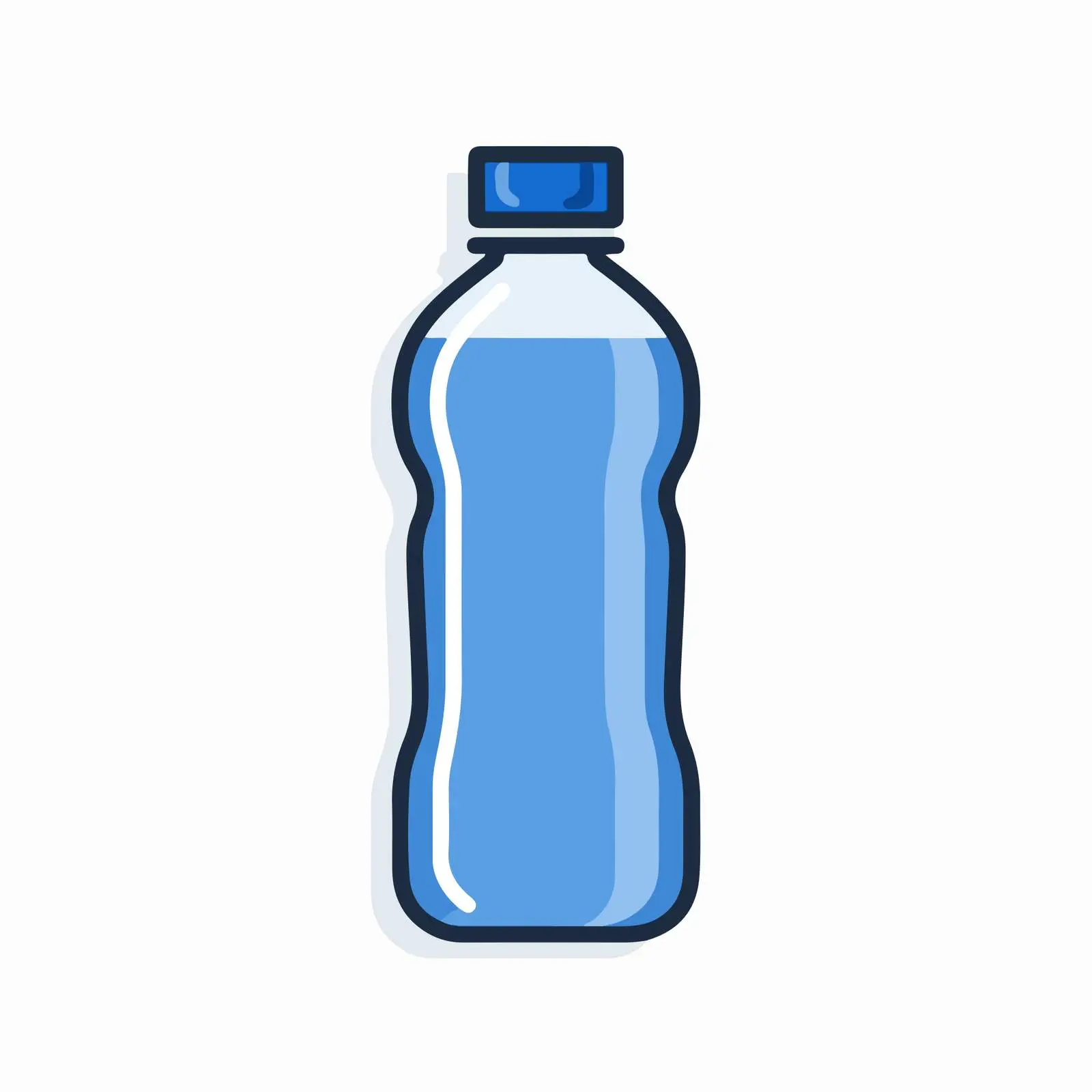Water Bottle Flat Icon — free download from Dotvec