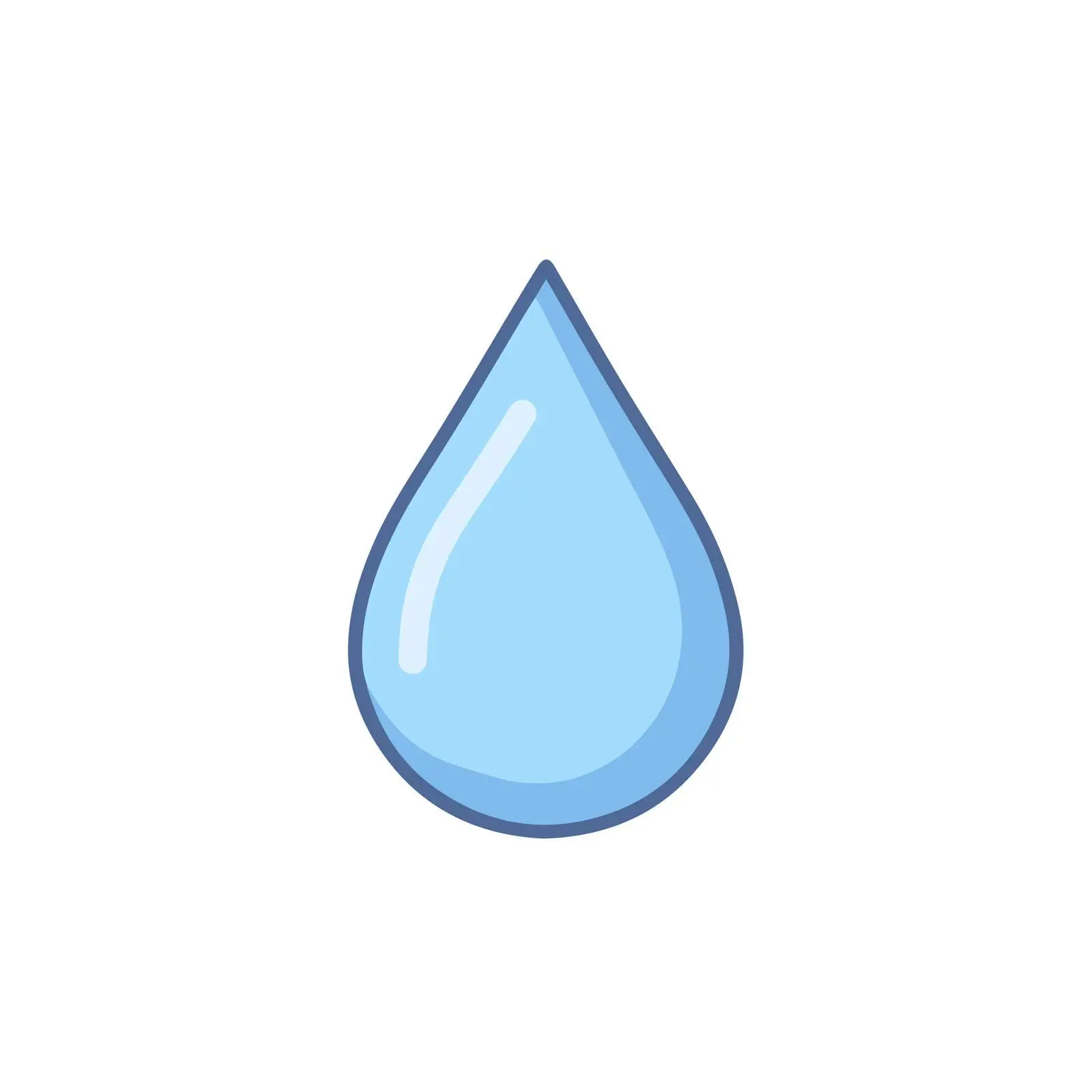 Water Drop Flat Icon — free download from Dotvec