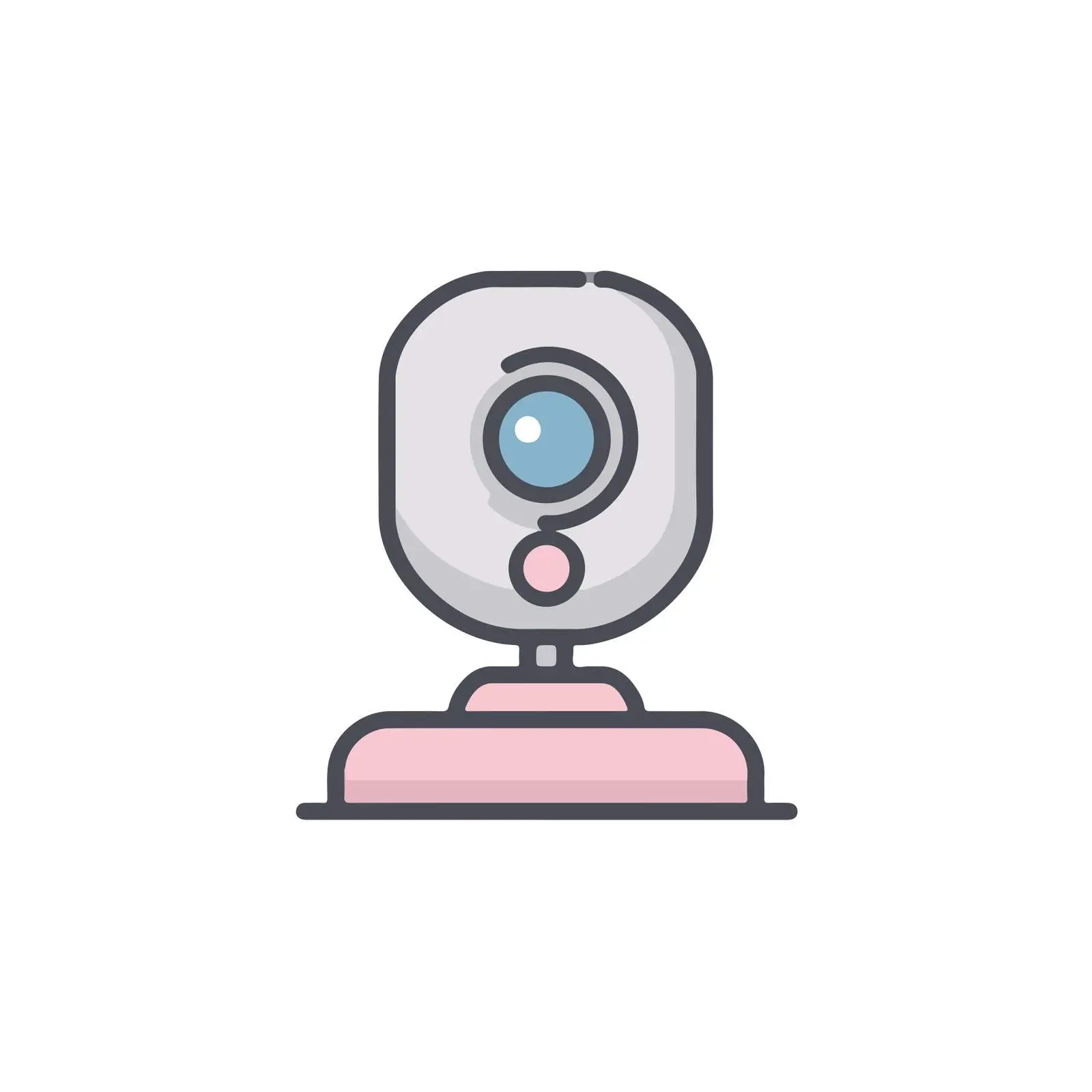 Webcam Monoline Icon Design — free download from Dotvec