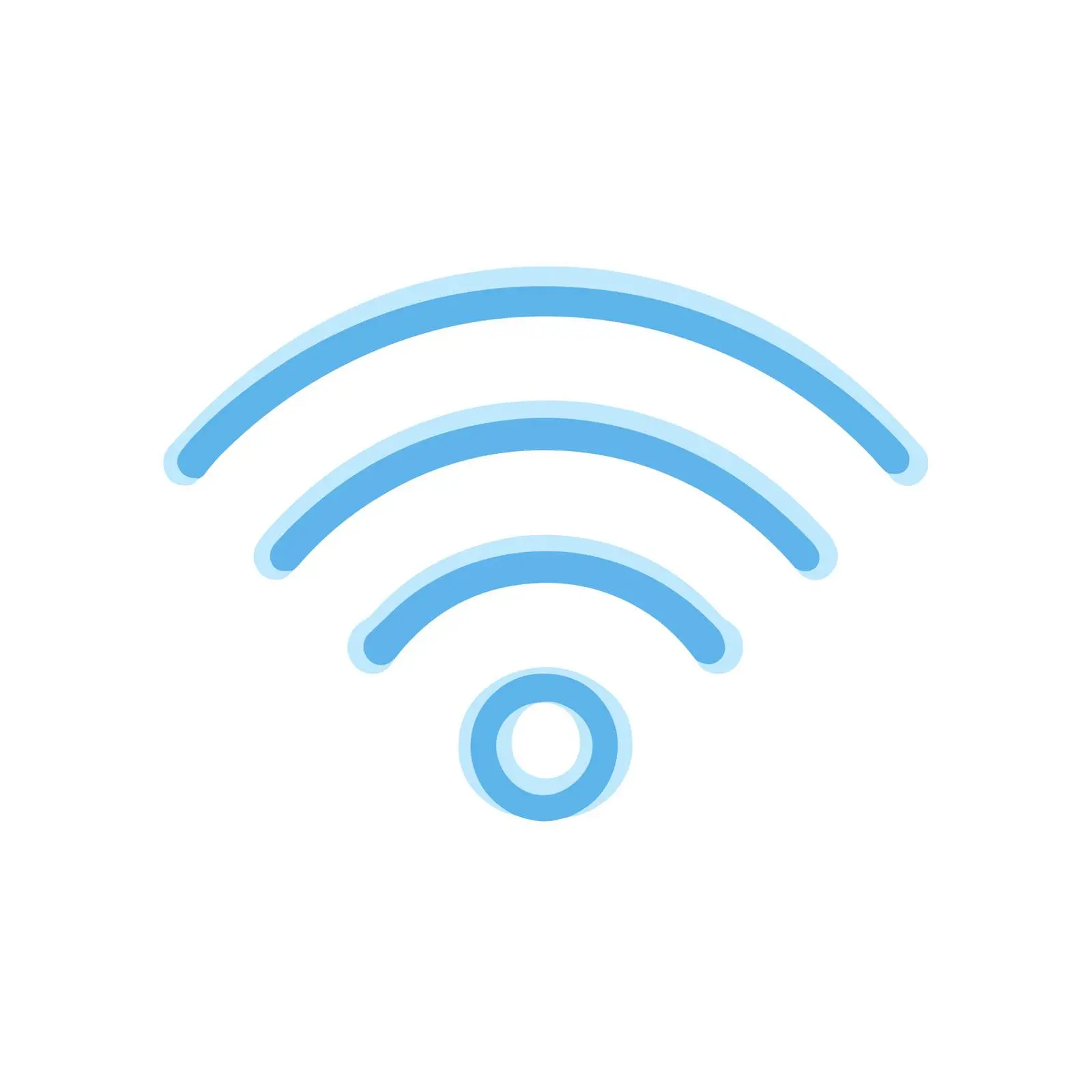 WiFi Monoline Icon – free flat pal image from Dotvec