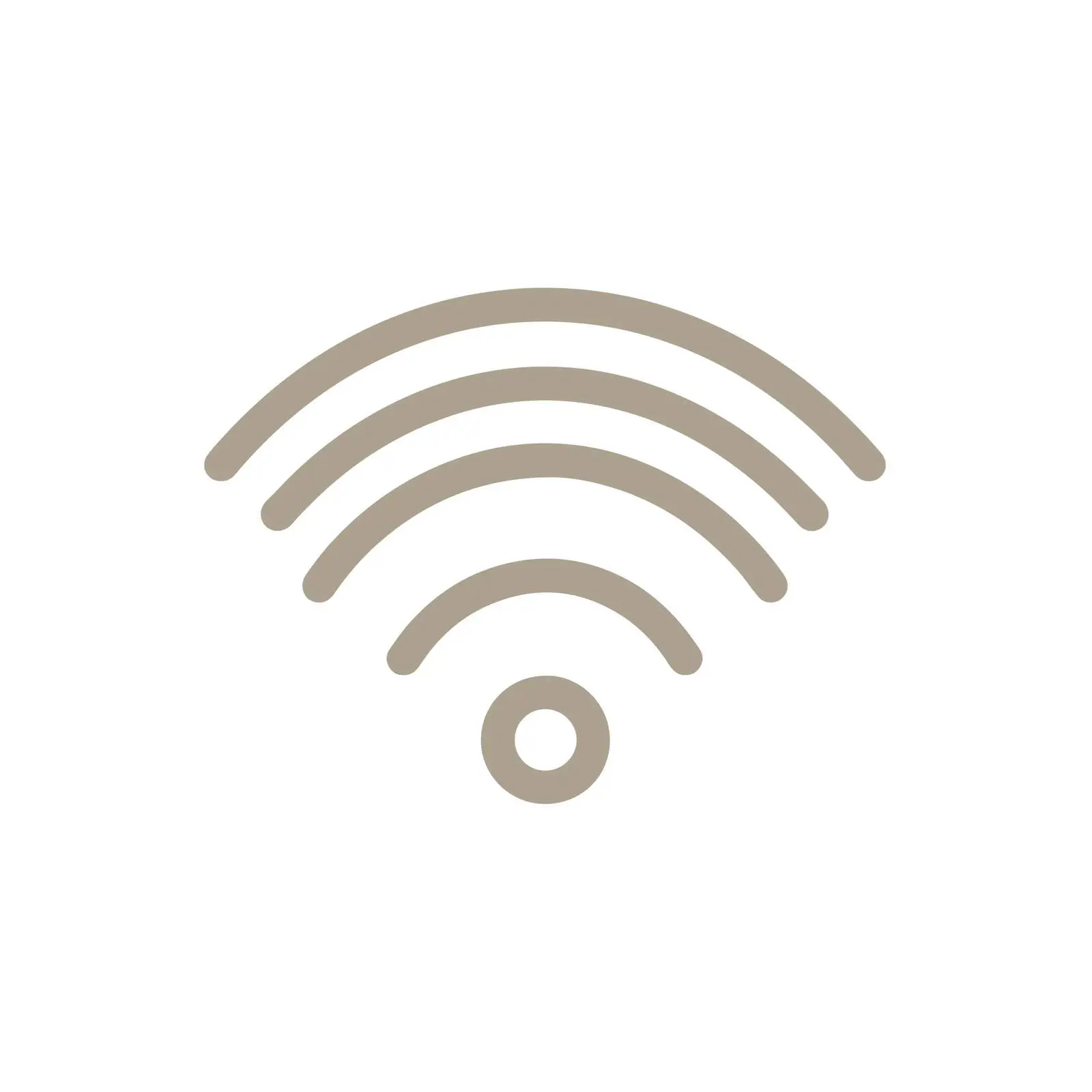 Monoline WiFi Icon Design — free download from Dotvec