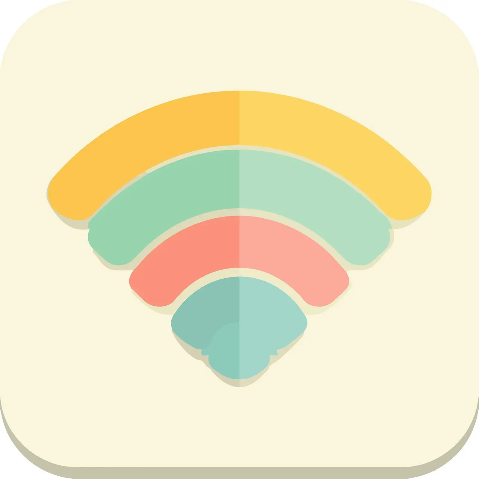 Modern WiFi Geometric Icon — free download from Dotvec